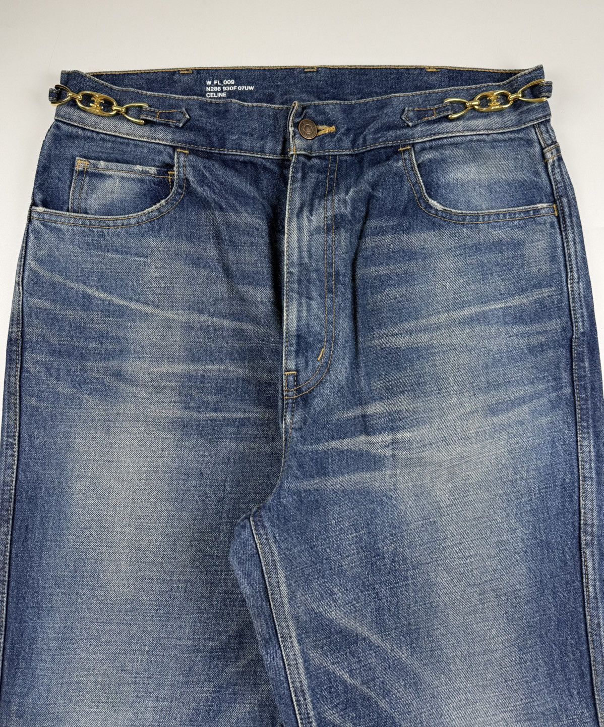 Celine Celine Triomphe Gold Buckle Jeans Size US 32 / EU 48 - 6 Thumbnail