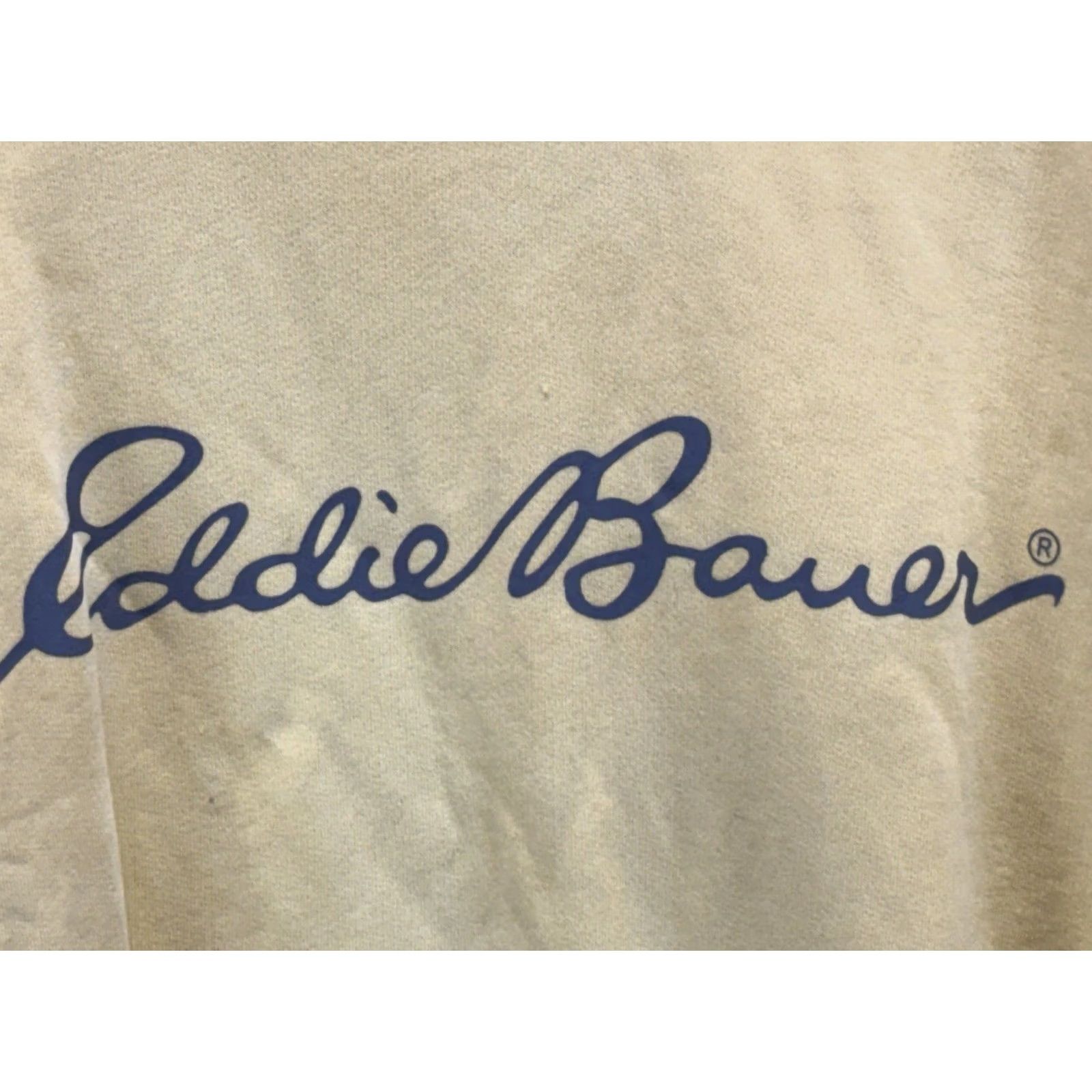 Eddie Bauer VINTAGE Eddie Bauer EBTEK Sweatshirt Mens Yellow Logo Crewneck Pullover 90s Logo Graphic Print Sweatshirt Mens Large Yellow 90s Theme Mens Size US L / EU 52-54 / 3 - 3 Thumbnail