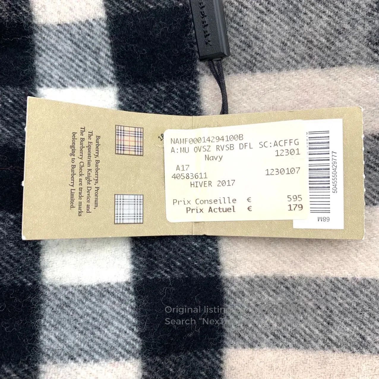 Burberry Burberry Multicolor Plaid Wool Fringe Scarf| Size ONE SIZE - 8 Thumbnail