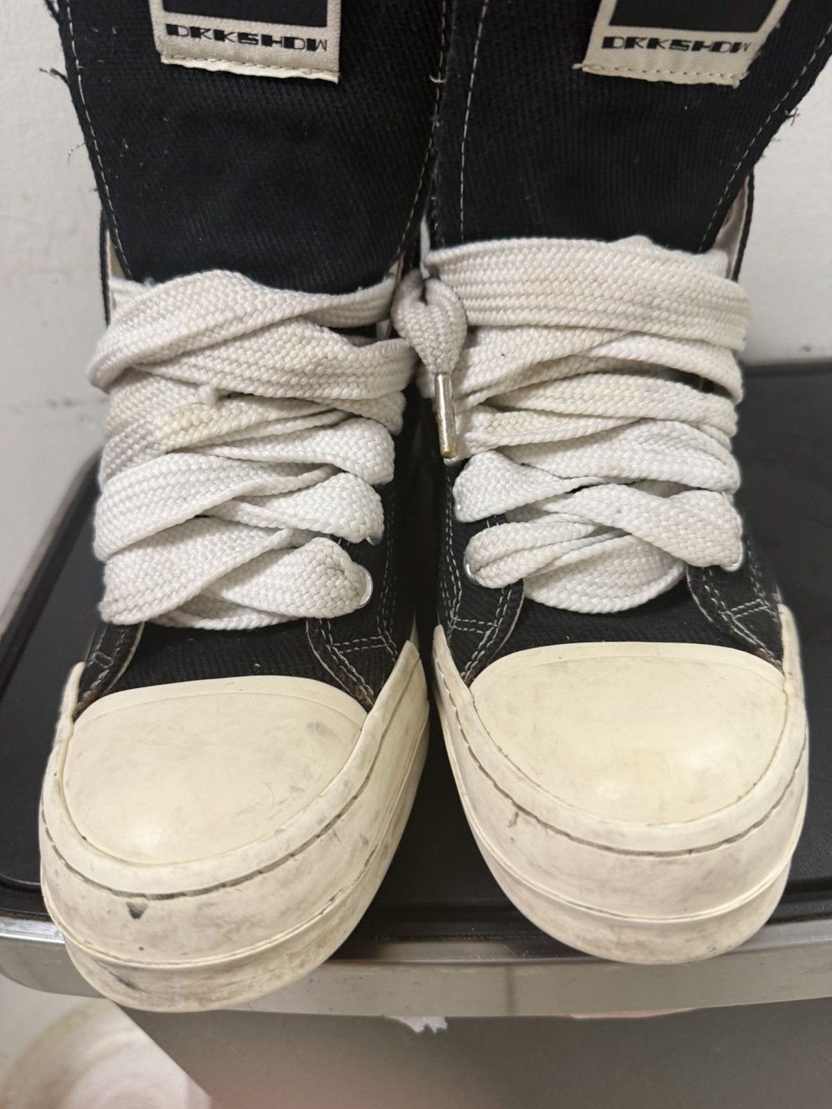 Converse × Rick Owens Drkshdw Converse x Rick Owens DRKSHDW DRKSTAR Chuck 70 High Black 7M Size US 7 / EU 40 - 6 Thumbnail