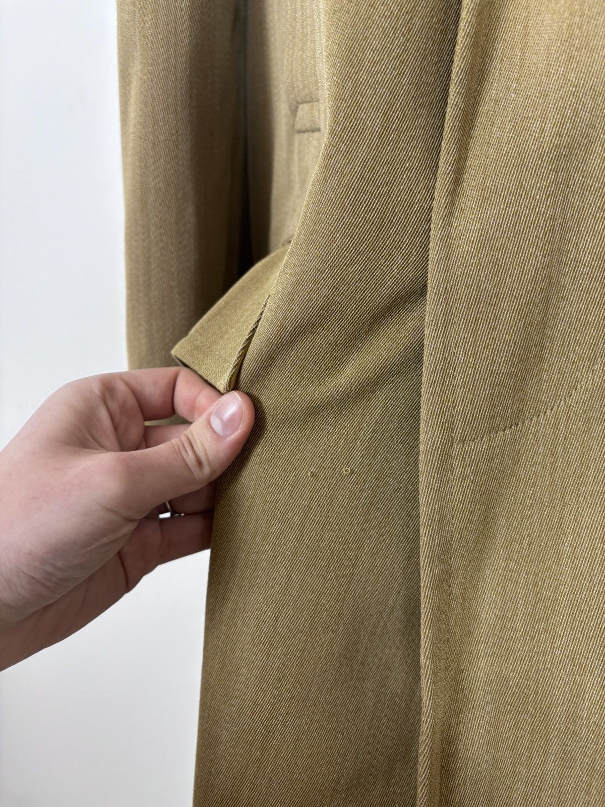 Loro Piana Loro Piana Vintage Men’s Mustard Brown Wool Car Coat Size US L / EU 52-54 / 3 - 9 Thumbnail