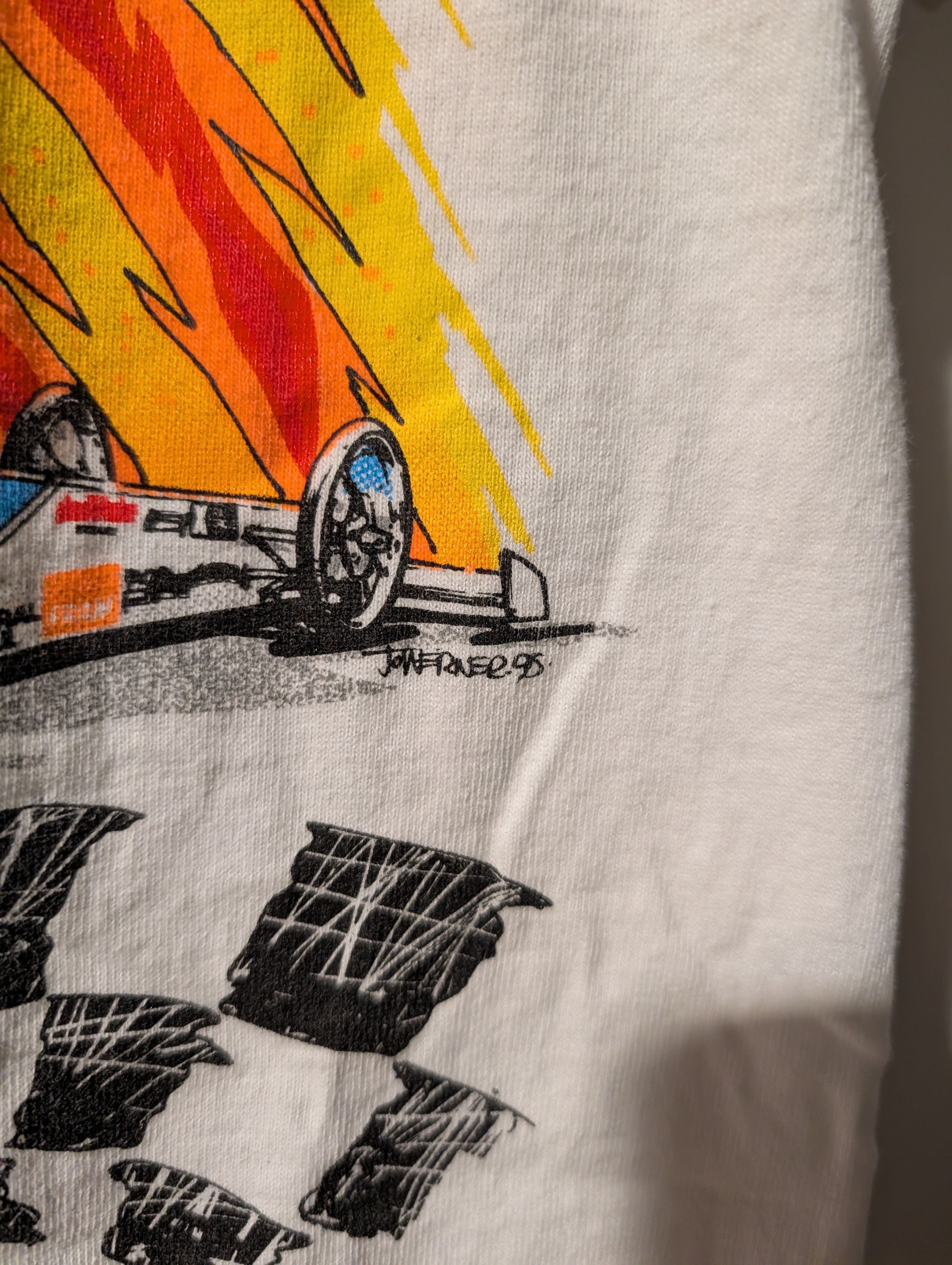 NASCAR Vintage 1995 Joe Amato Nascar Chase Authentic Racing T-Shirt Size US L / EU 52-54 / 3 - 4 Thumbnail