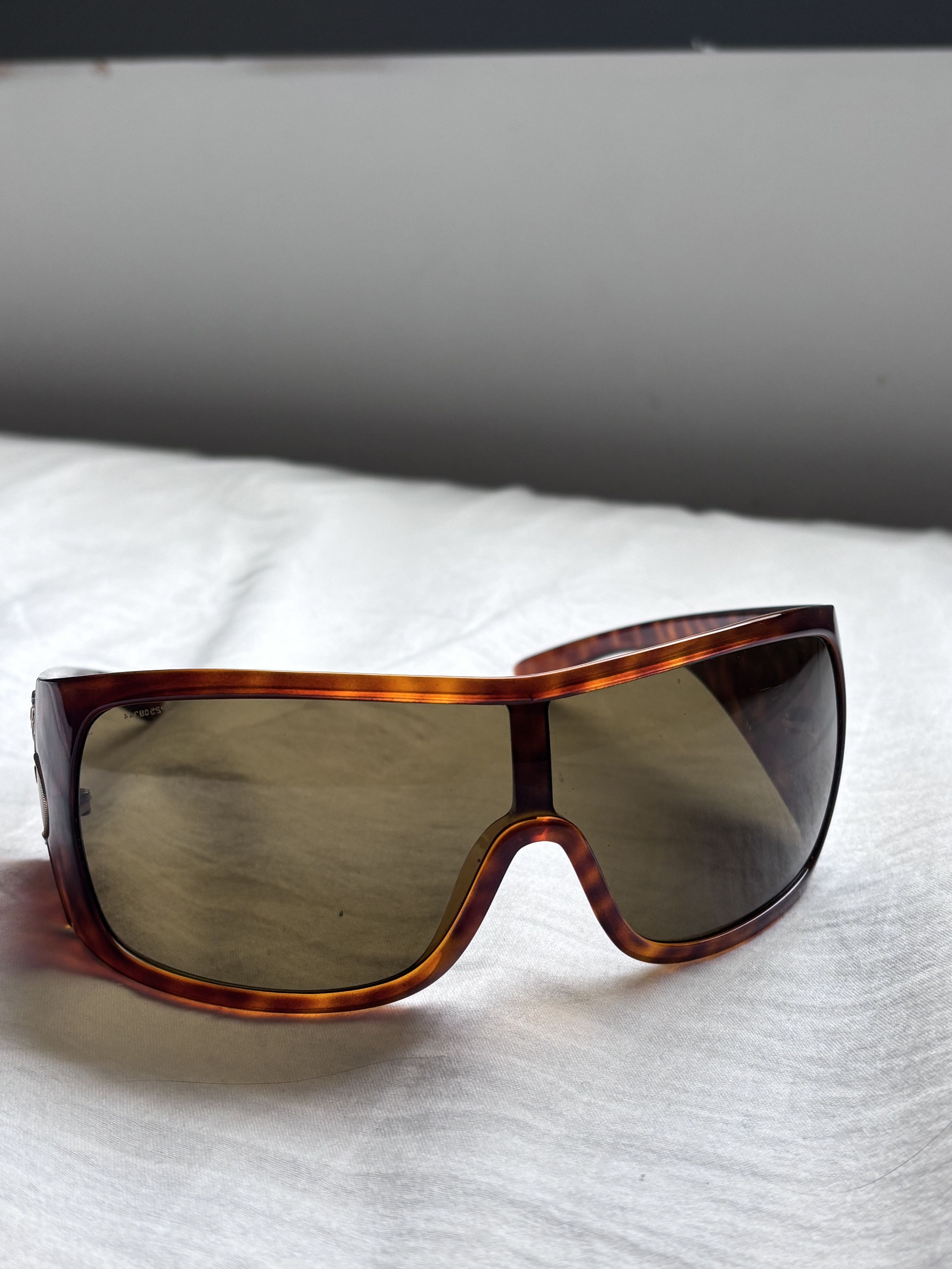 Prada PRADA Sunglasses Rectangle Wrap Shield Metal Symbole RI920 Size ONE SIZE - 3 Thumbnail
