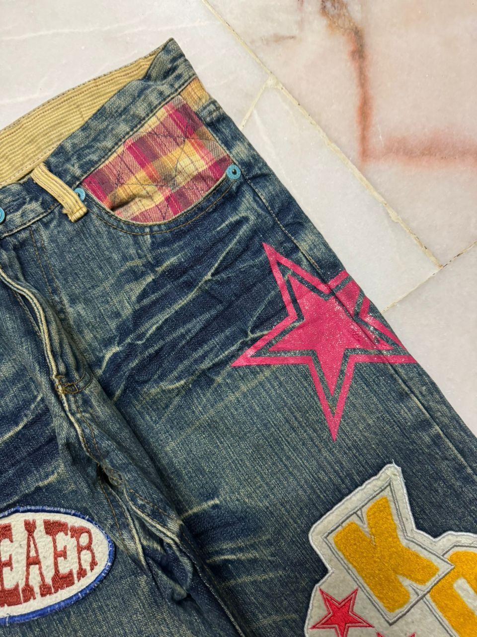 Vintage 💥Insane💥Vintage Japanese Grunge Short ClawMark Distress Size US 30 / EU 46 - 9 Thumbnail