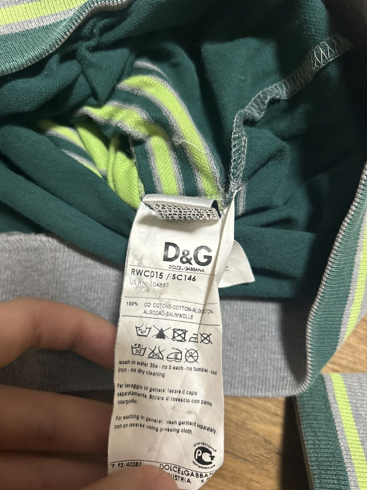 Dolce & Gabbana Vintage Dolce&Gabbana striped hoodie Size US M / EU 48-50 / 2 - 8 Thumbnail