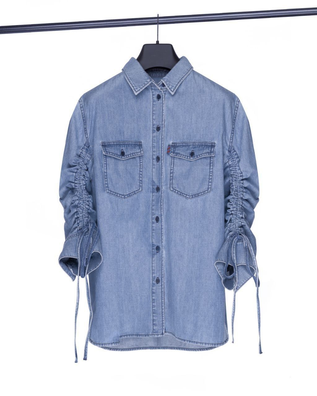 Kenzo KENZO / Denim Shirt with Ribbon Details Size XS / US 0-2 / IT 36-38 - 5 Thumbnail