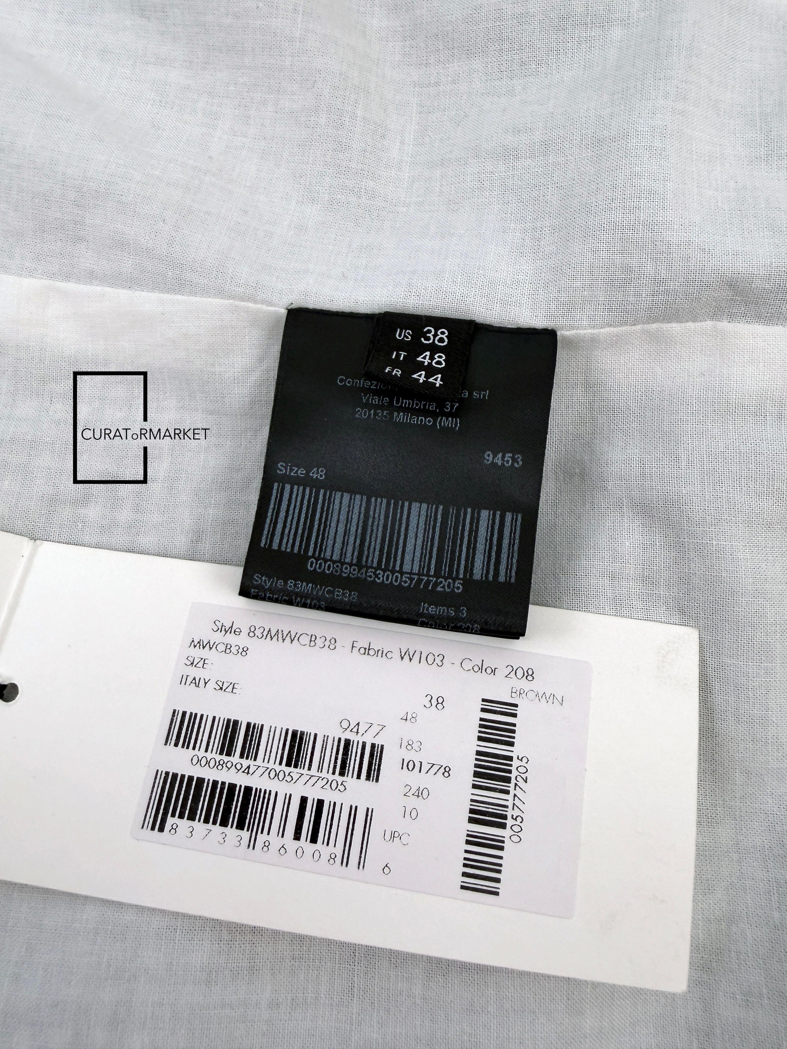 Calvin Klein 205W39NYC EU48 Iconic Raf Houndstooth Check Stripe Long Wool Coat FW18 Size US M / EU 48-50 / 2 - 11 Thumbnail