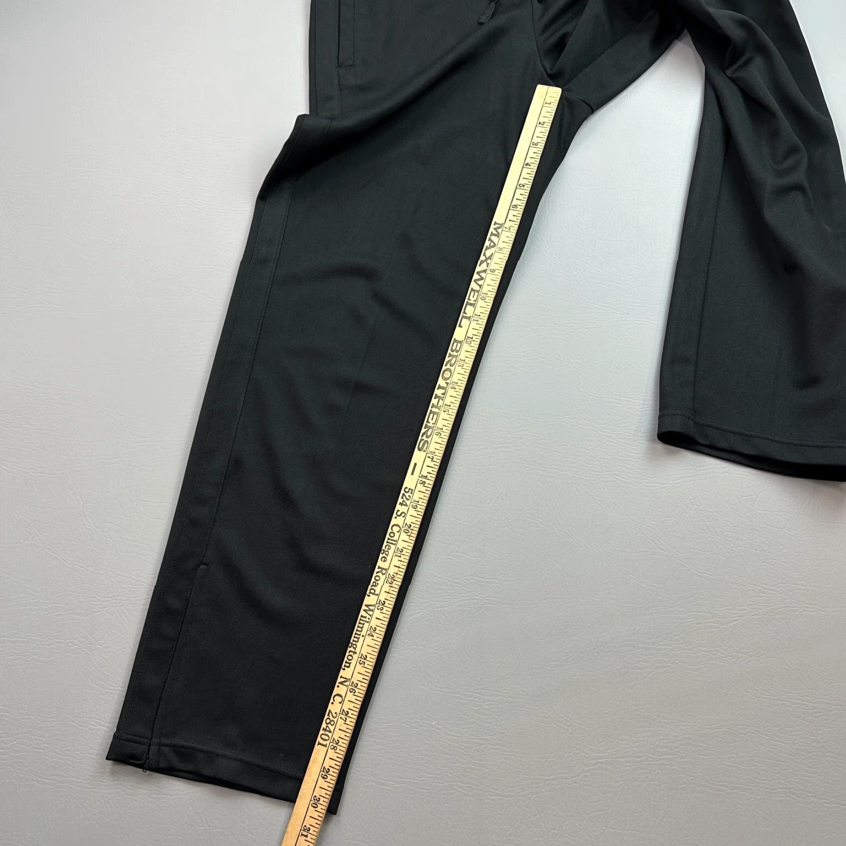 Starter VINTAGE Starter Track Pants Mens Small Black Embroidered Logo Ankle Zip Y2K Size US 29 - 4 Thumbnail
