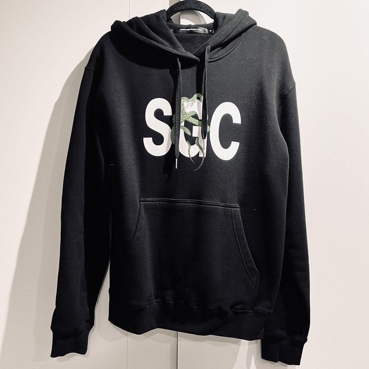 image of Stolen Girlfriends Club Snake Graffiti Hoodie in Black, Men's (Size Medium)