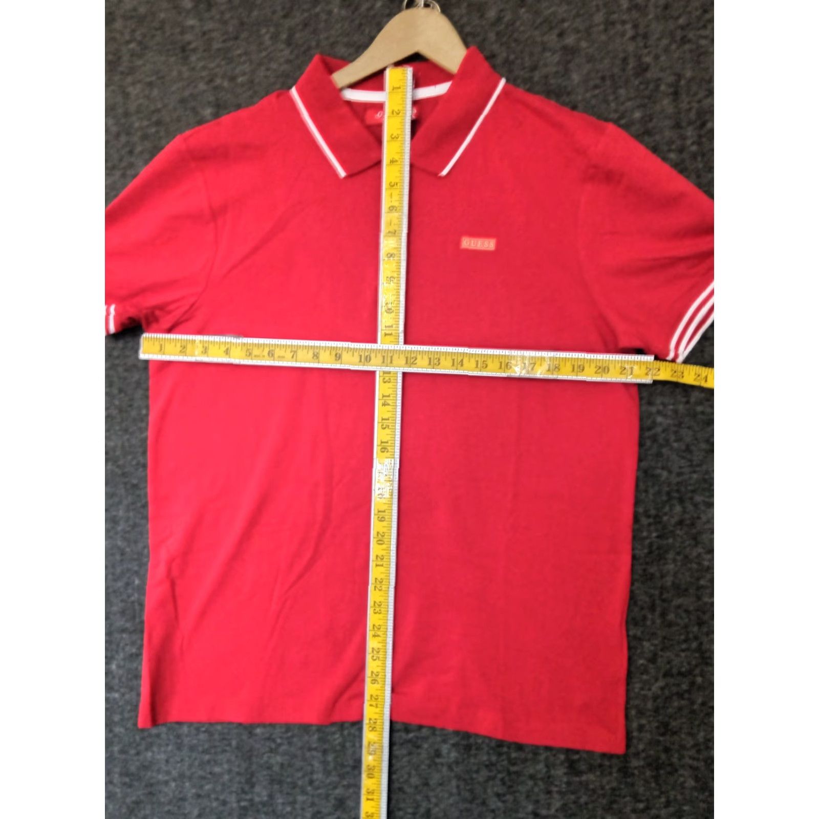 Guess GUESS Polo Shirt Men's Red Short Sleeve Collared 1/4 Zip T-Shirt M Size US M / EU 48-50 / 2 - 4 Thumbnail