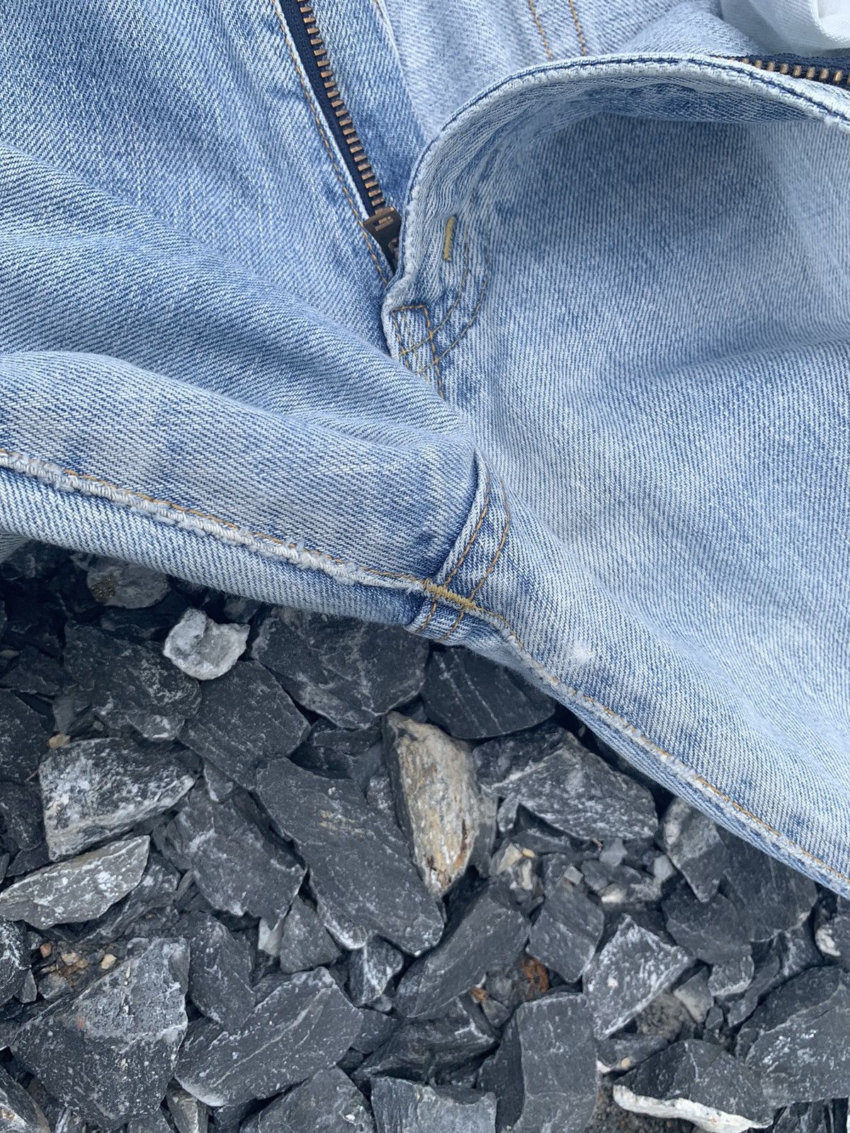 Edwin × Kapital × Vintage VINTAGE EDWIN 505X SELVEDGE BAGGY FADED DISTRESSED DENIM Size US 31 - 19 Thumbnail