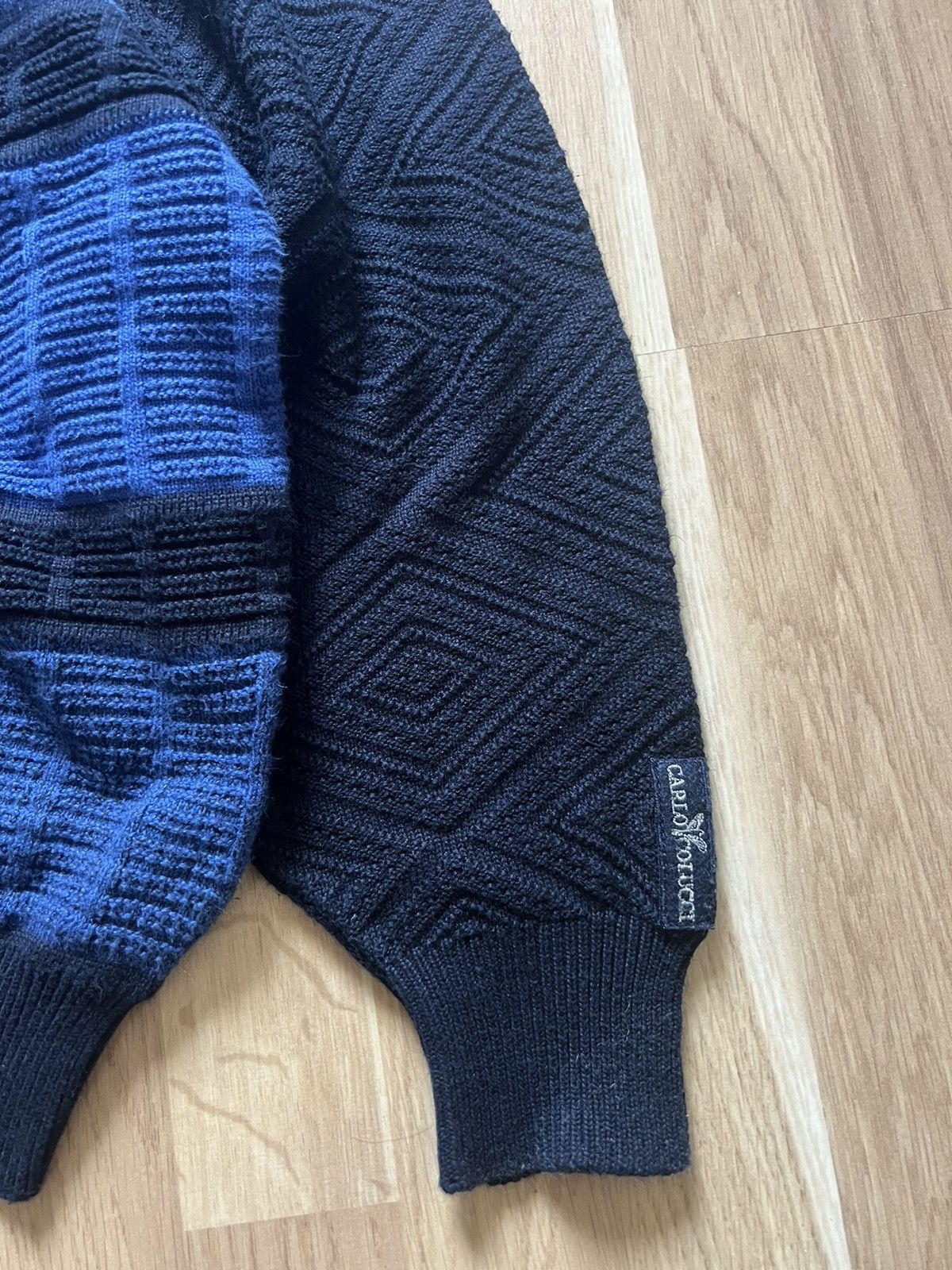 Carlo Colucci × Vintage Carlo Colucci vintage knitted sweater coogi style 90s Size US L / EU 52-54 / 3 - 4 Thumbnail