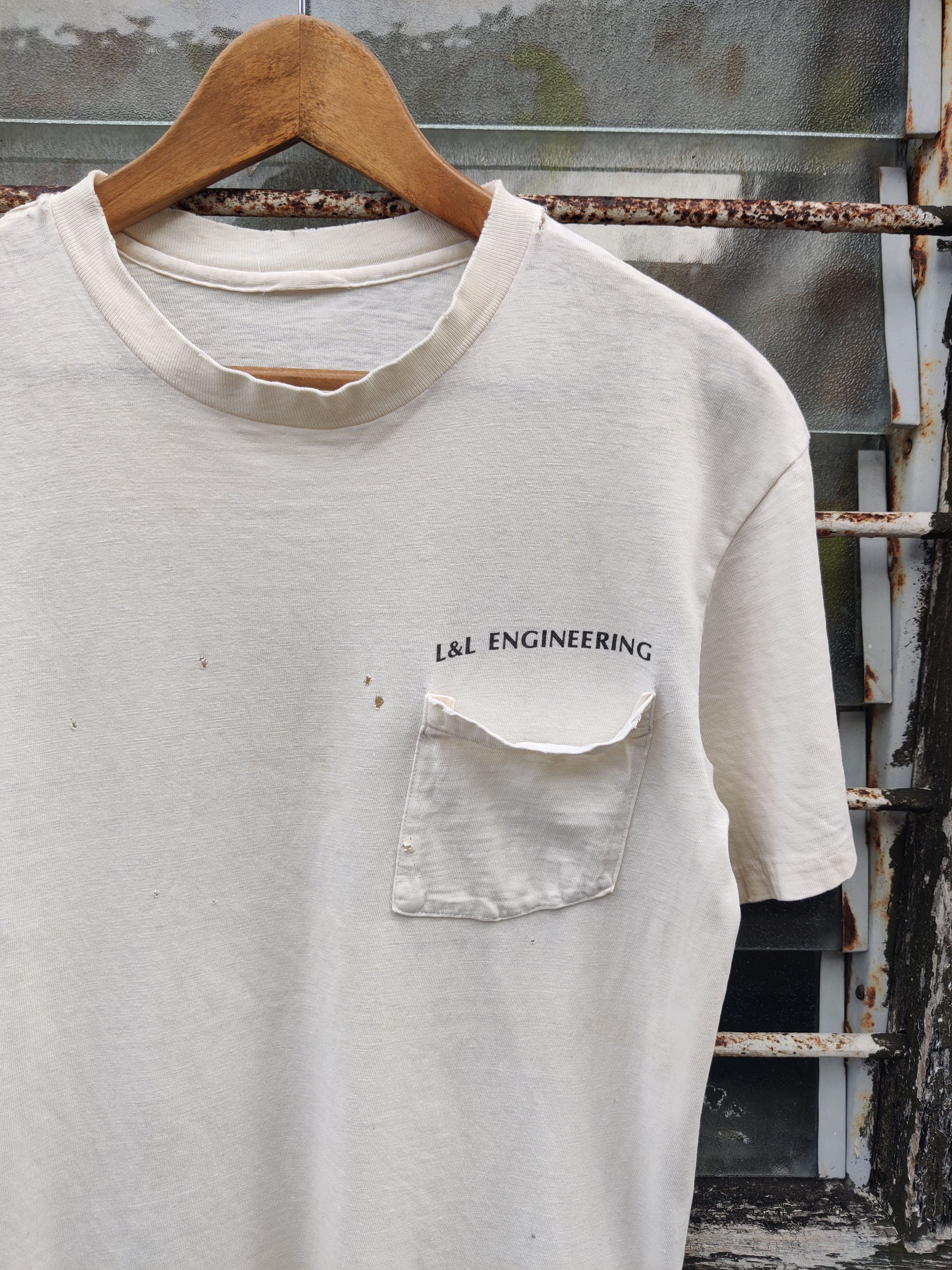 Caterpillar Vintage Distressed L&L Engineering Caterpillar Shirt Size US S / EU 44-46 / 1 - 6 Thumbnail
