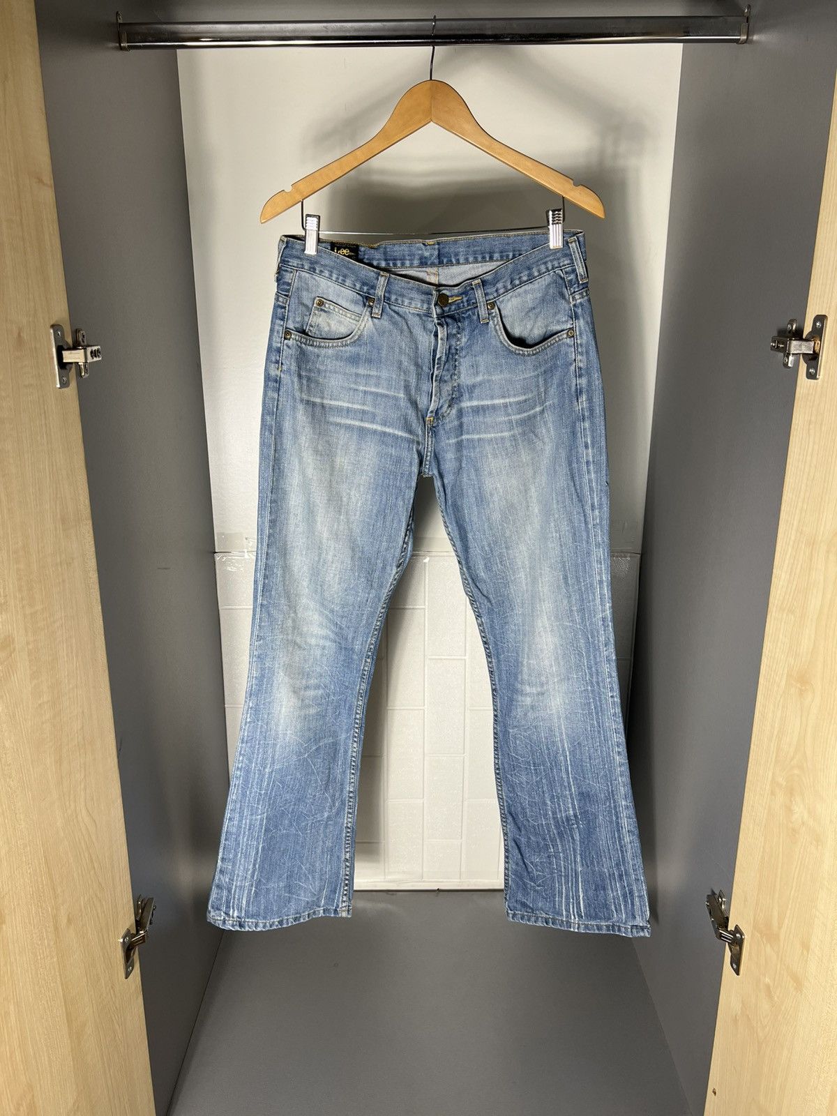 Lee VINTAGE LEE PREMIUM QUALITY BAGGY JEANS DENIM RETRO Y2K 90s Size US 32 / EU 48 - 2 Thumbnail