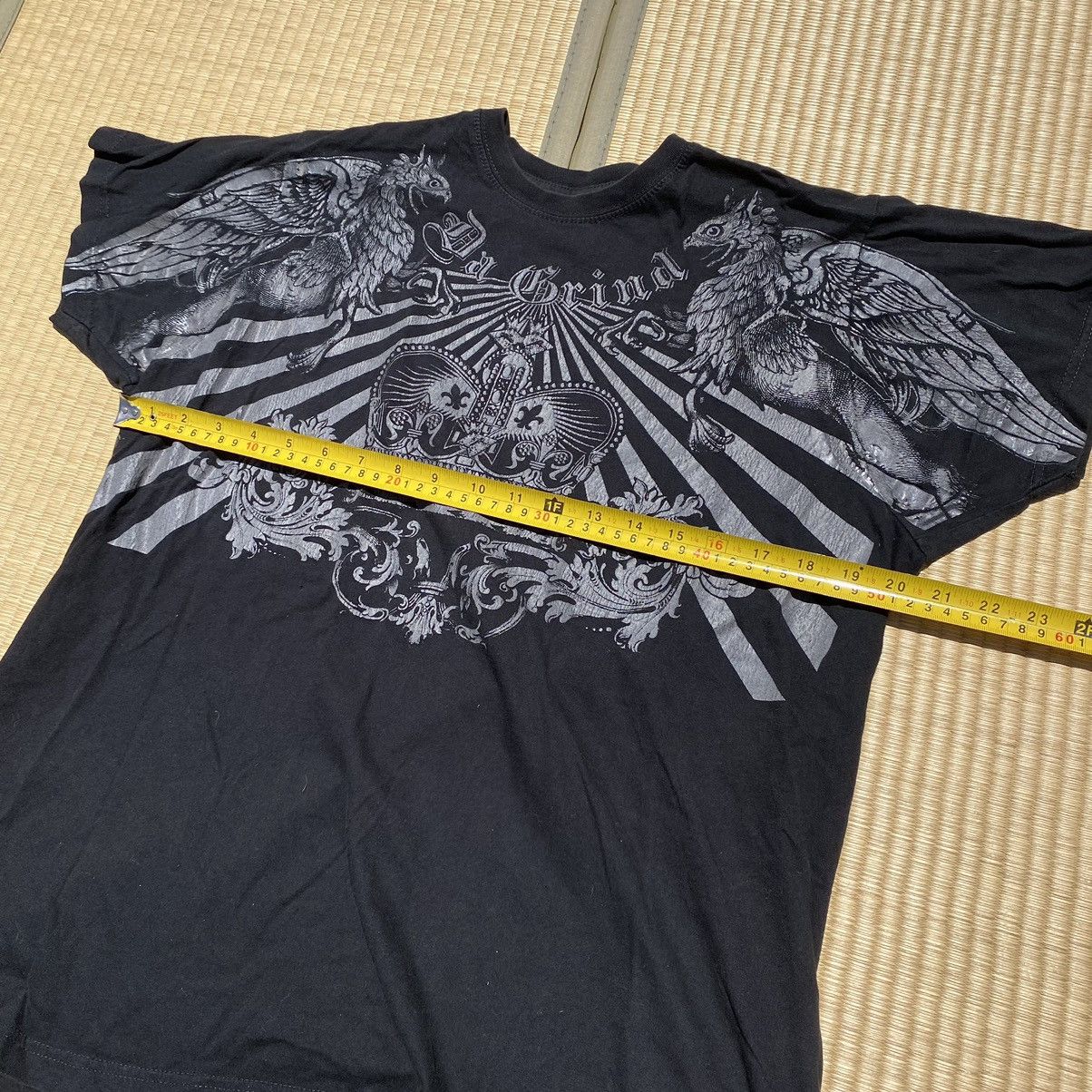 Affliction × Japanese Brand × Vintage Vtg Y2K Da Gring Phoenix Big Print Gothic Grunge Tee Size US L / EU 52-54 / 3 - 2 Thumbnail