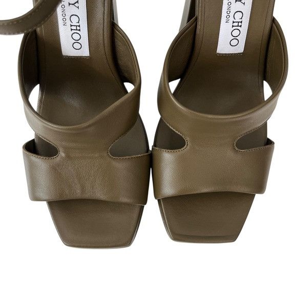Jimmy Choo Jimmy Choo Ellison 140 Heel in Caper Green Size US 9.5 / IT 39.5 - 10 Thumbnail