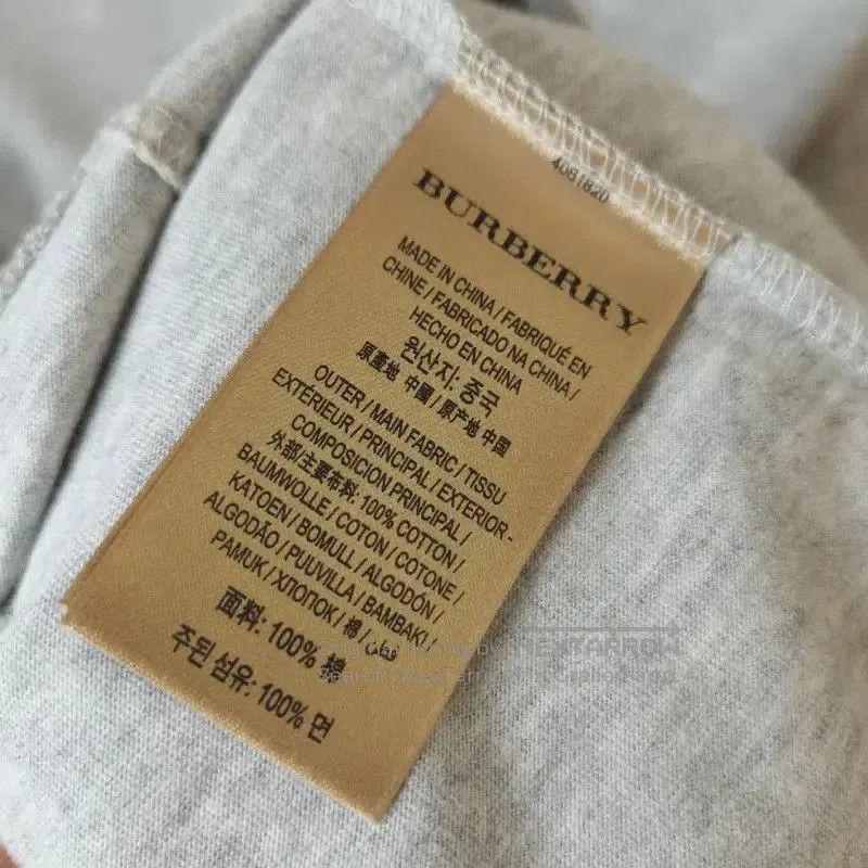 Burberry Burberry Gray Cotton Short Sleeve T-Shirt. Size US XS / EU 42 / 0 - 5 Thumbnail