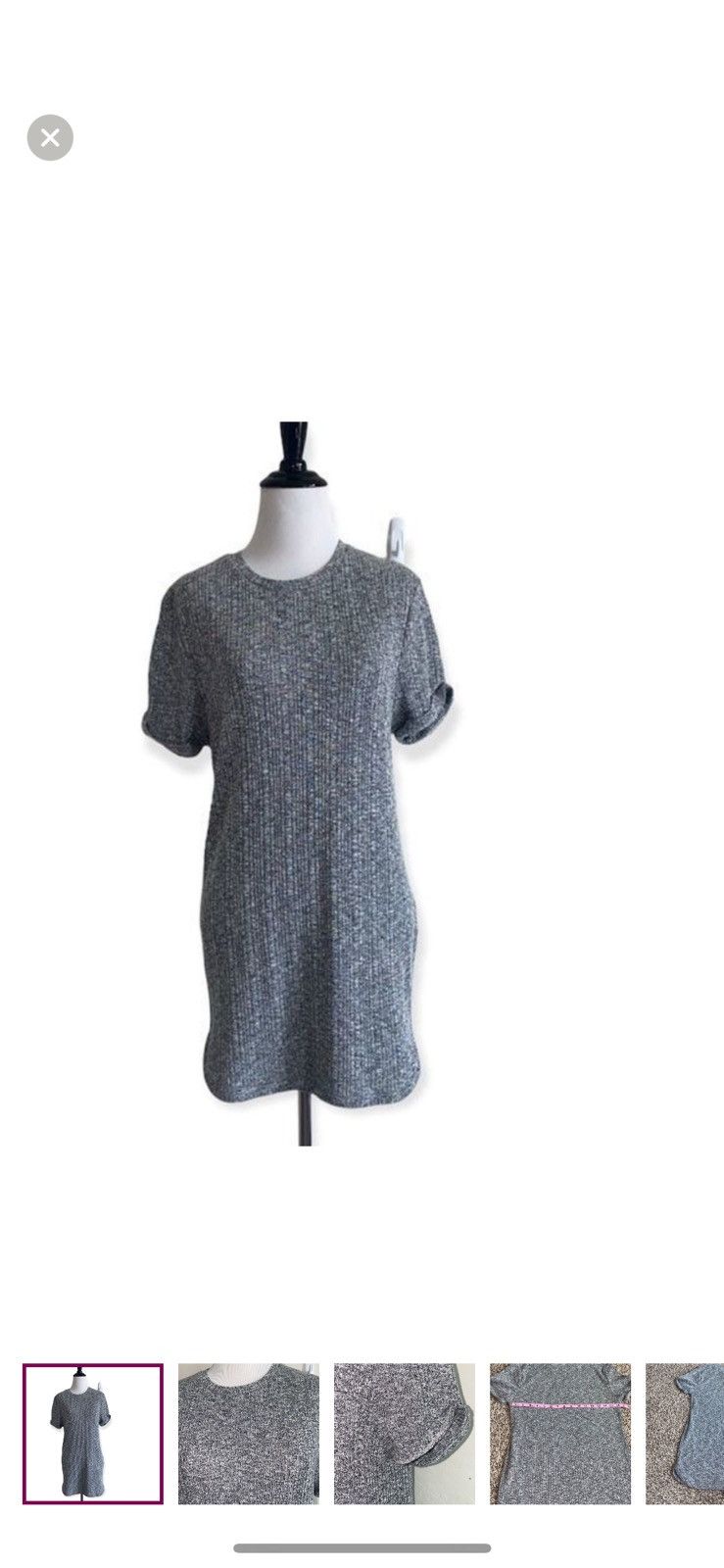 Asos ASOS medium ribbed T shirt dress Size M / US 6-8 / IT 42-44 - 1 Thumbnail