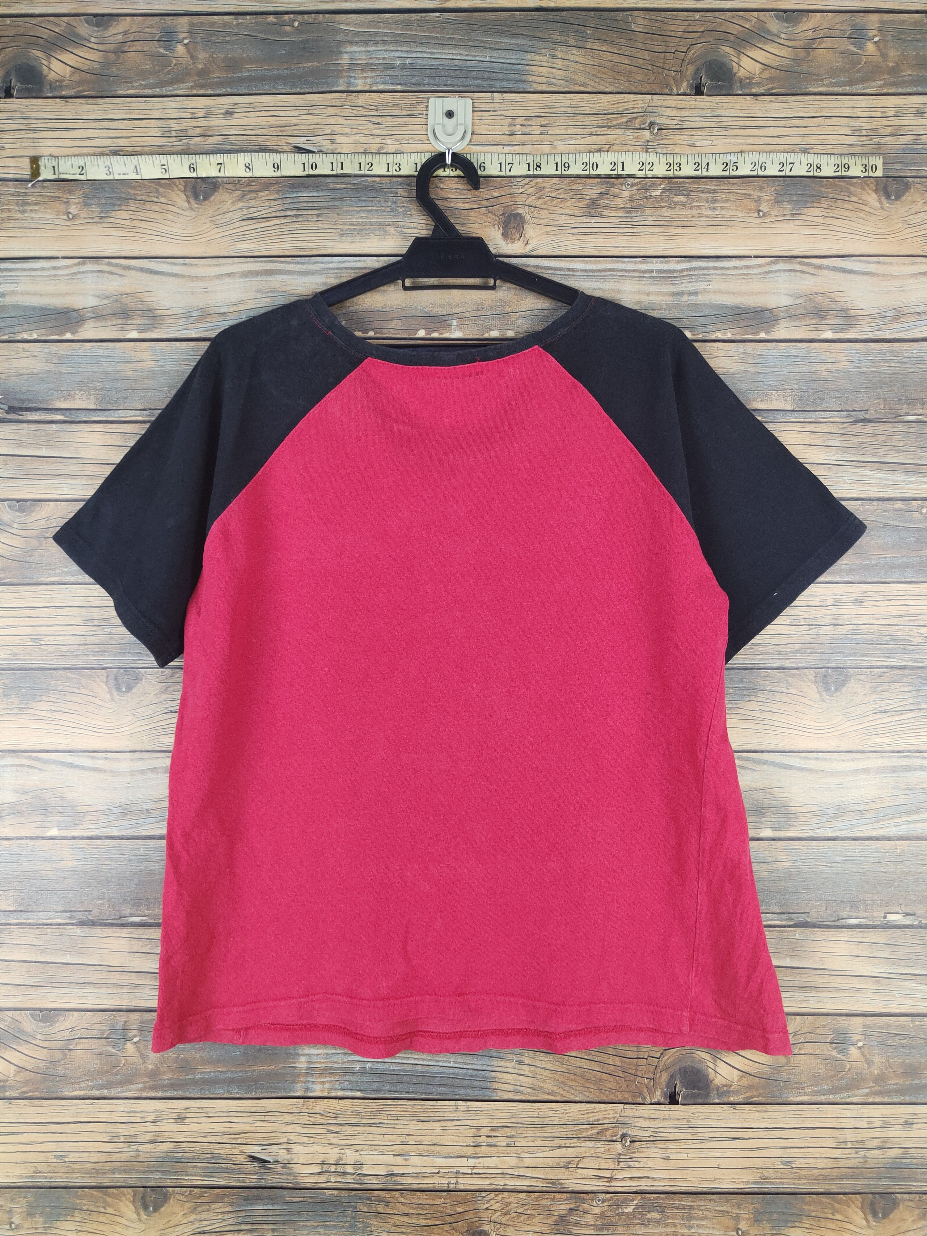 Japanese Brand DL One Piece Red Black Short Sleeve T-shirt #1630 Size US L / EU 52-54 / 3 - 8 Thumbnail