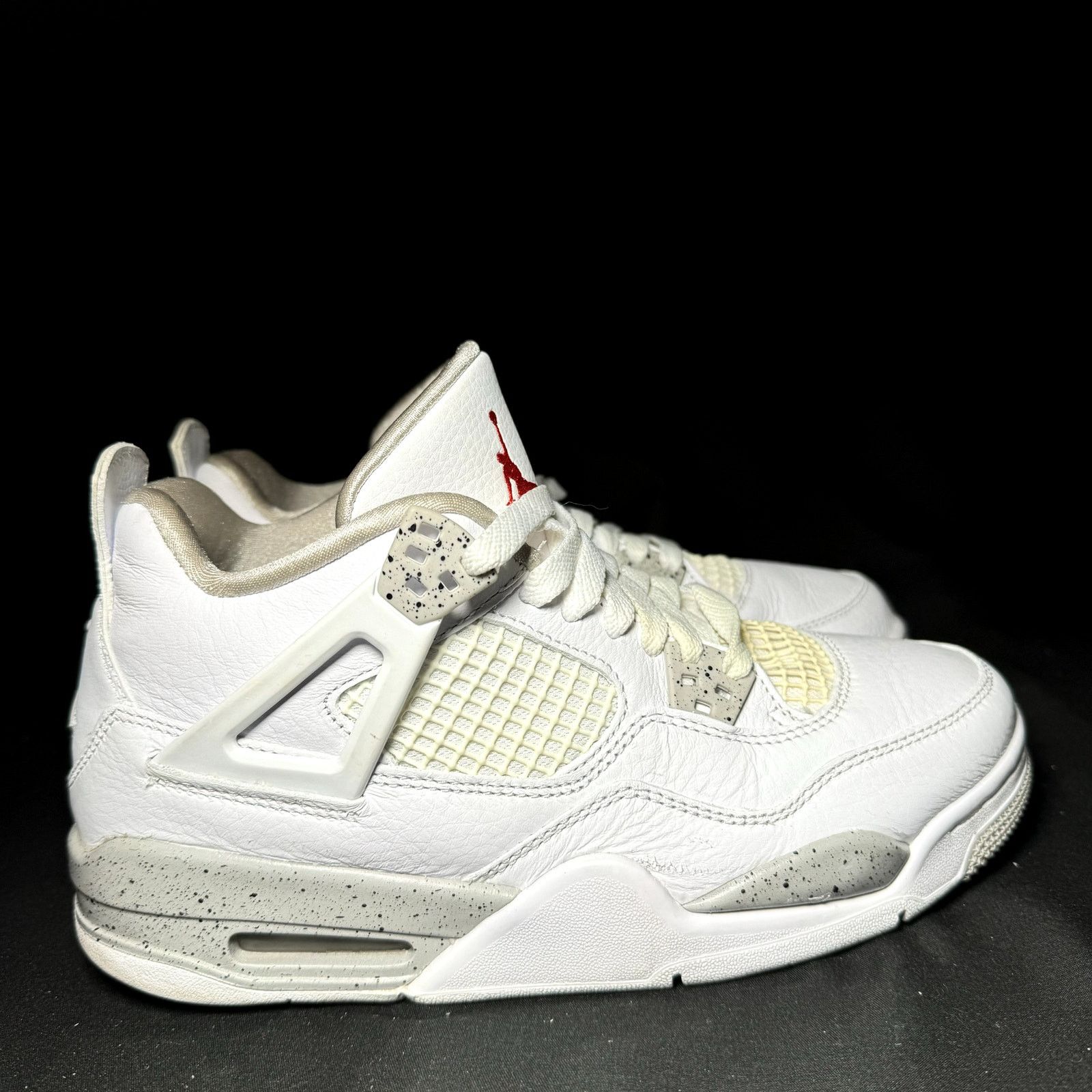 Jordan Brand × Nike Size 6.5 - Nike Air Jordan 4 Retro GS White Oreo 2021 Shoes Size US 6.5 / EU 39-40 - 1 Thumbnail
