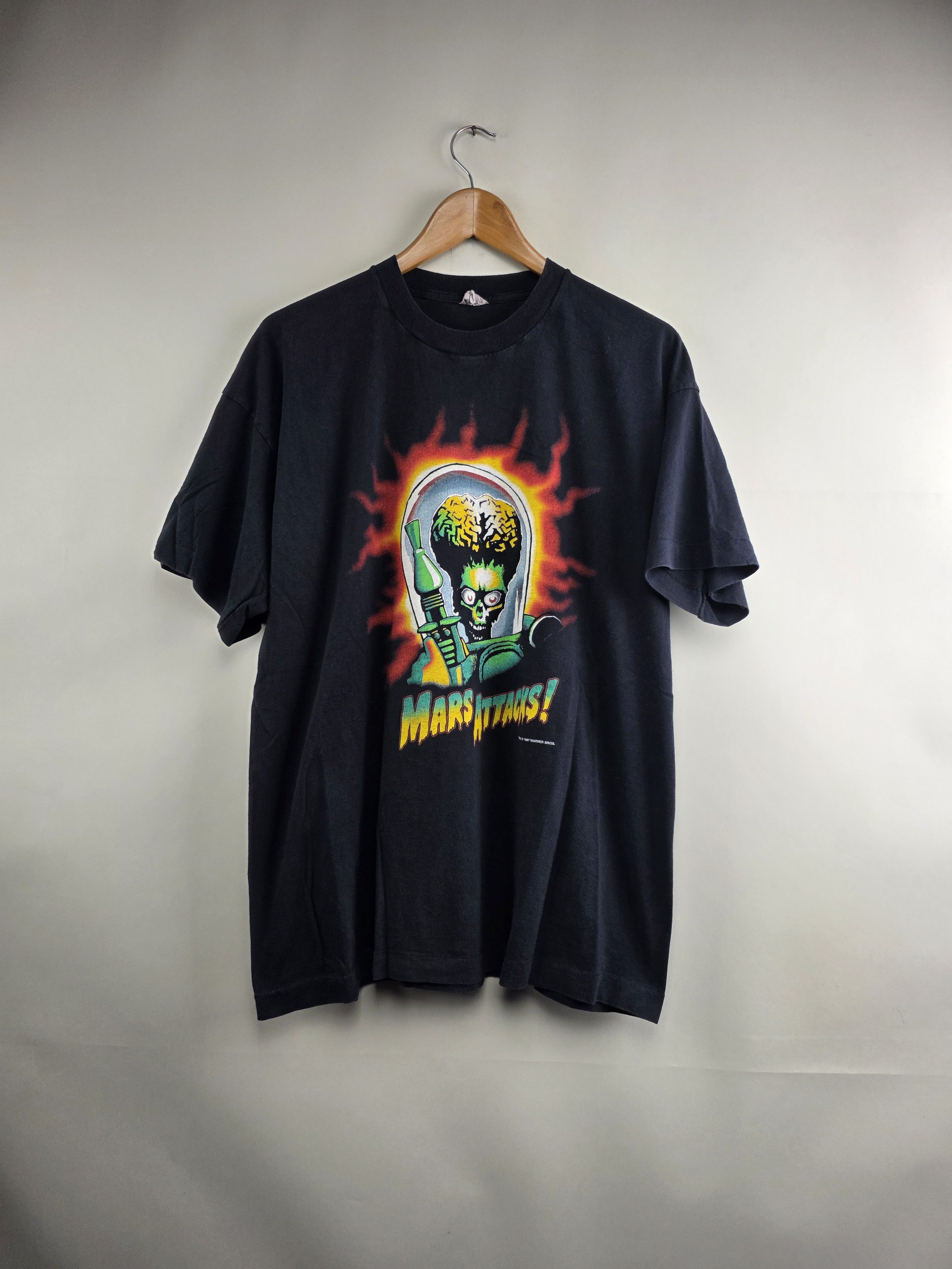 Band Tees × Vintage 1997 Mars Attack Movie Promo XL 22.5" 29" Size US XL / EU 56 / 4 - 1 Thumbnail