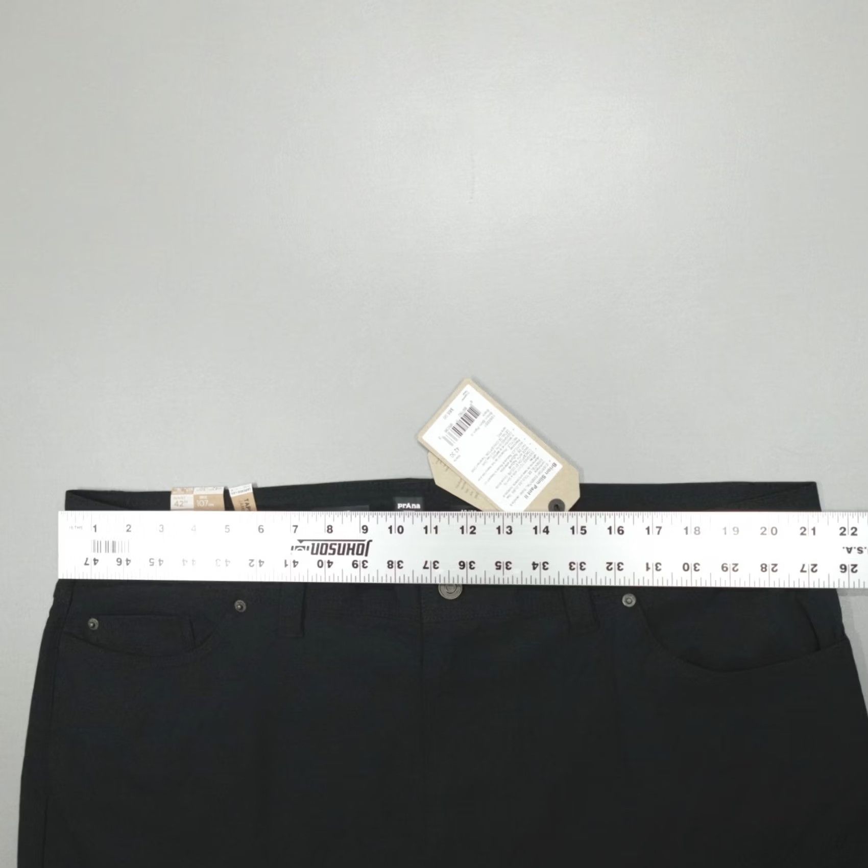 Prana Prana Brion II Slim Fit Stretch Pants Men's 42x30 Dark Iron Gray Chino Straight 5-Pocket Size US 42 / EU 58 - 5 Thumbnail