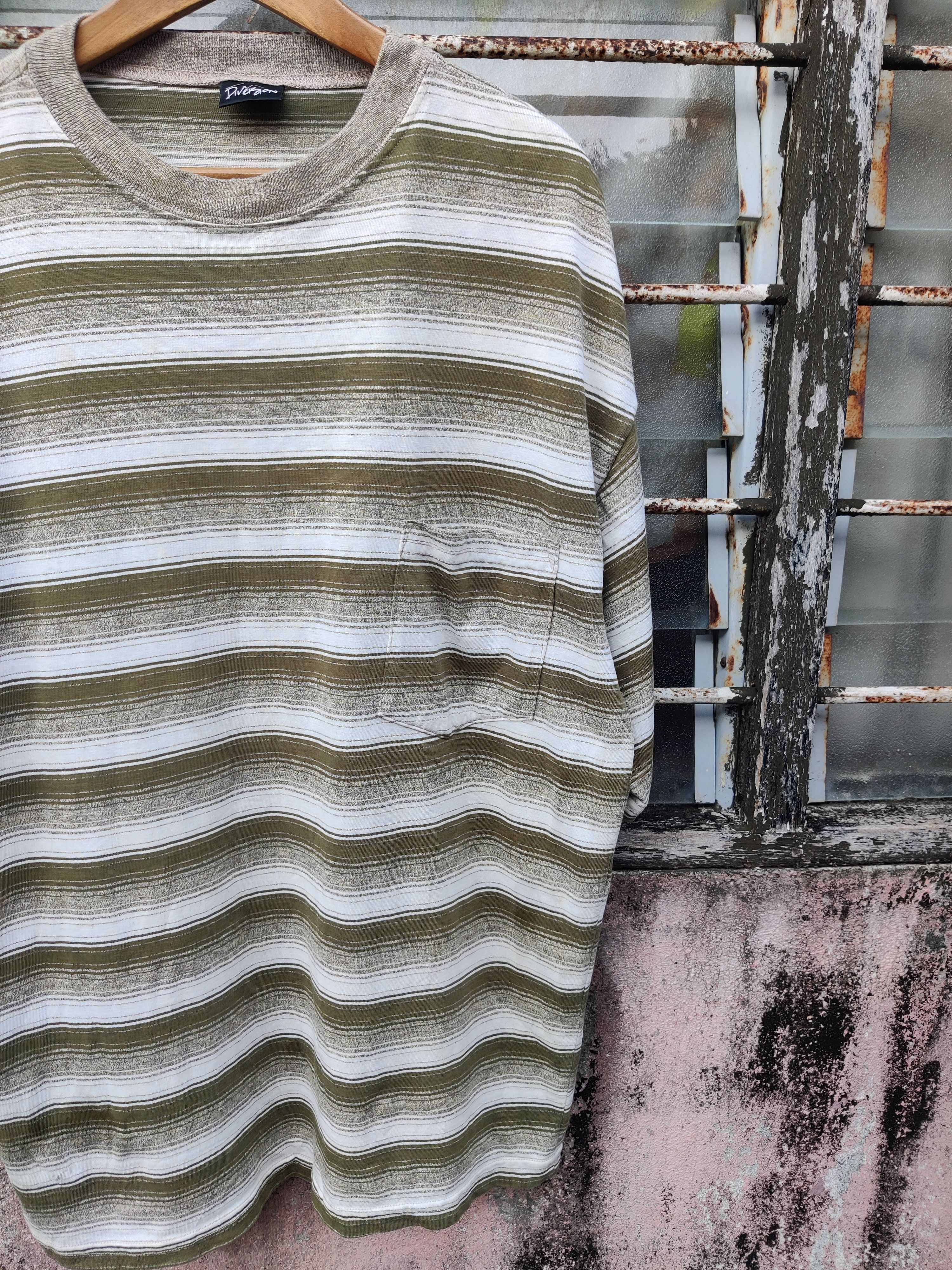 Vintage Vintage Archive Diversion Pocket Stripes Shirt Size US XL / EU 56 / 4 - 5 Thumbnail
