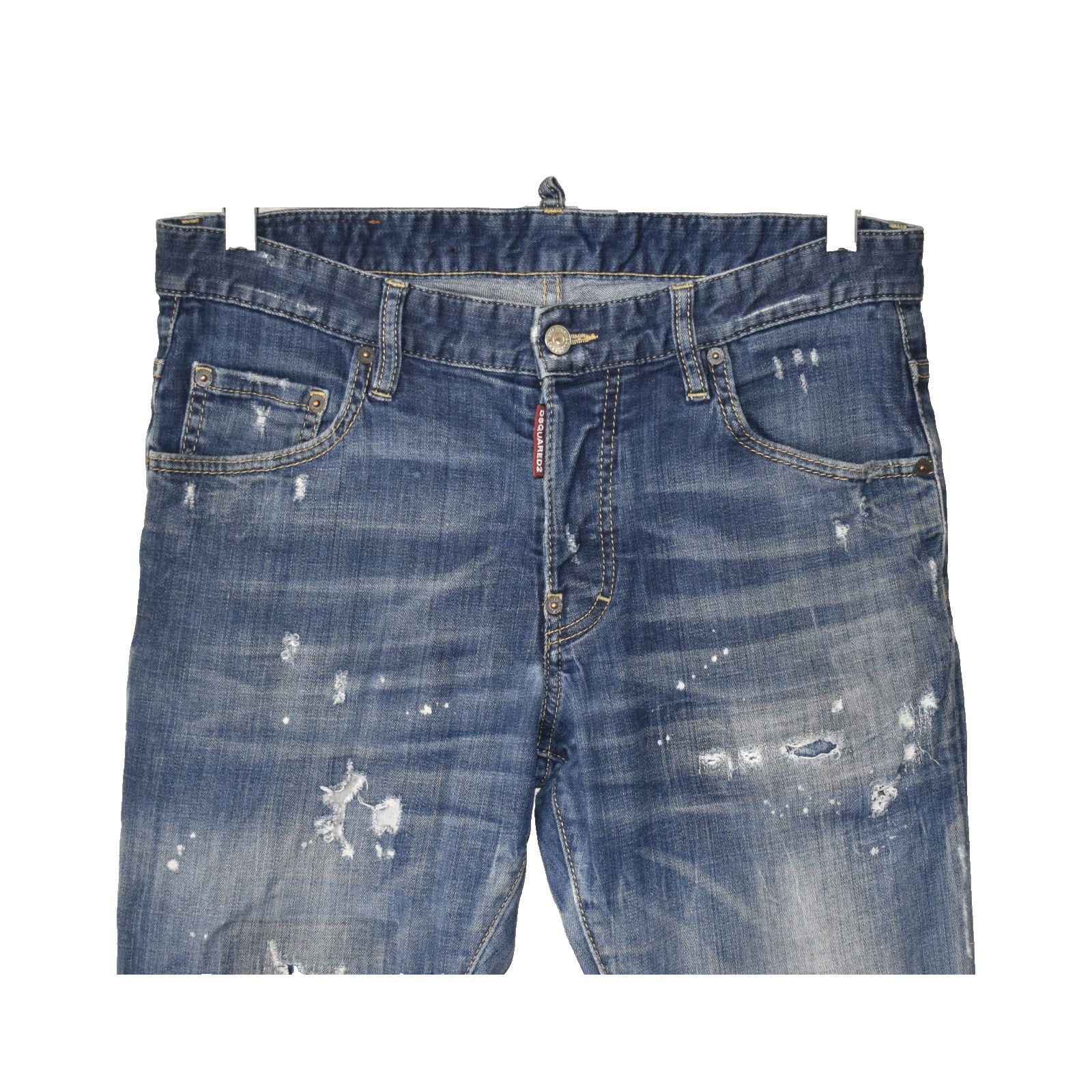 Dsquared2 DSQUARED2 Made In Italy Distressed Denim Skater Jeans Sz 48 Size US 32 / EU 48 - 2 Thumbnail