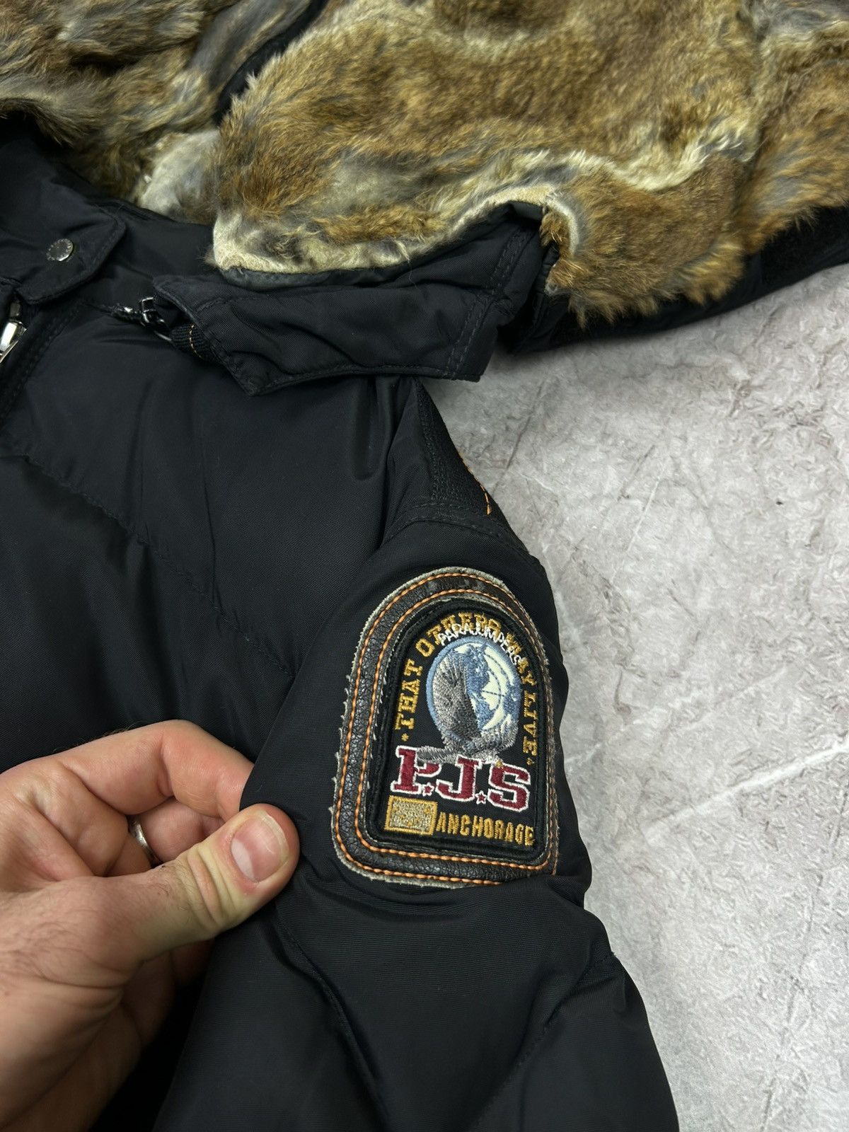 Parajumpers Parajumpers Puffer Down Jacket Super Lightweight Beige Logo Size L / US 10 / IT 46 - 9 Thumbnail