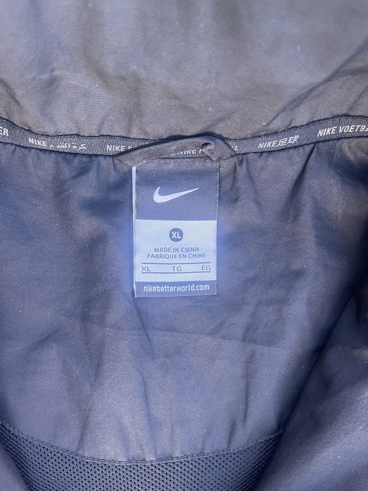 Nike × Vintage Nike Black Vintage Track Windbreaker Size US XL / EU 56 / 4 - 7 Thumbnail