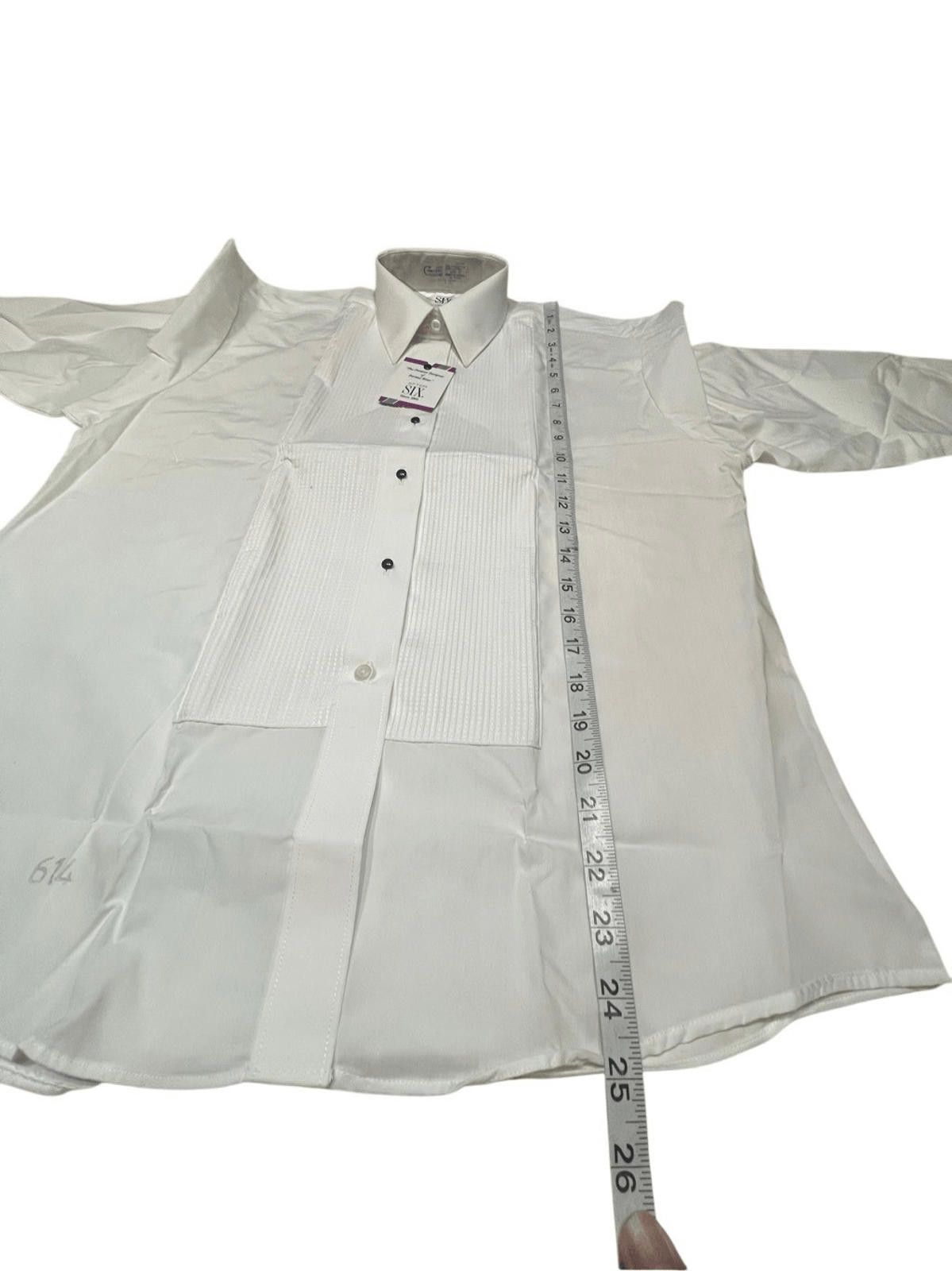 After Six After 6 Womans White Waitress tuxedo blouse Sz 14 NWT Size XL / US 12-14 / IT 48-50 - 7 Thumbnail