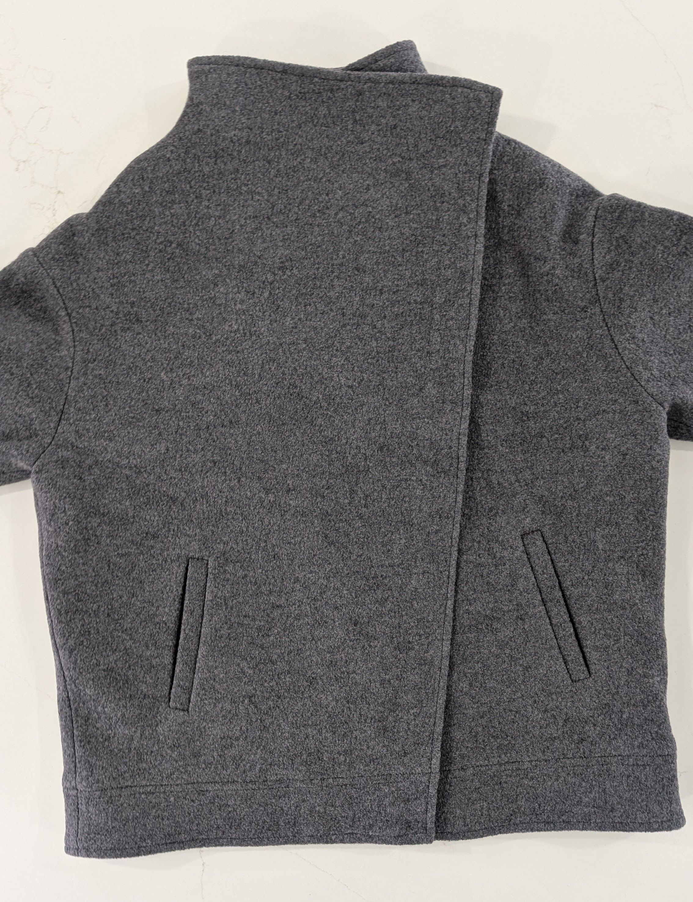 Other MARCELLA NYC Melanie Italian Wool Asymmetric Moto Coat Size L / US 10 / IT 46 - 2 Thumbnail