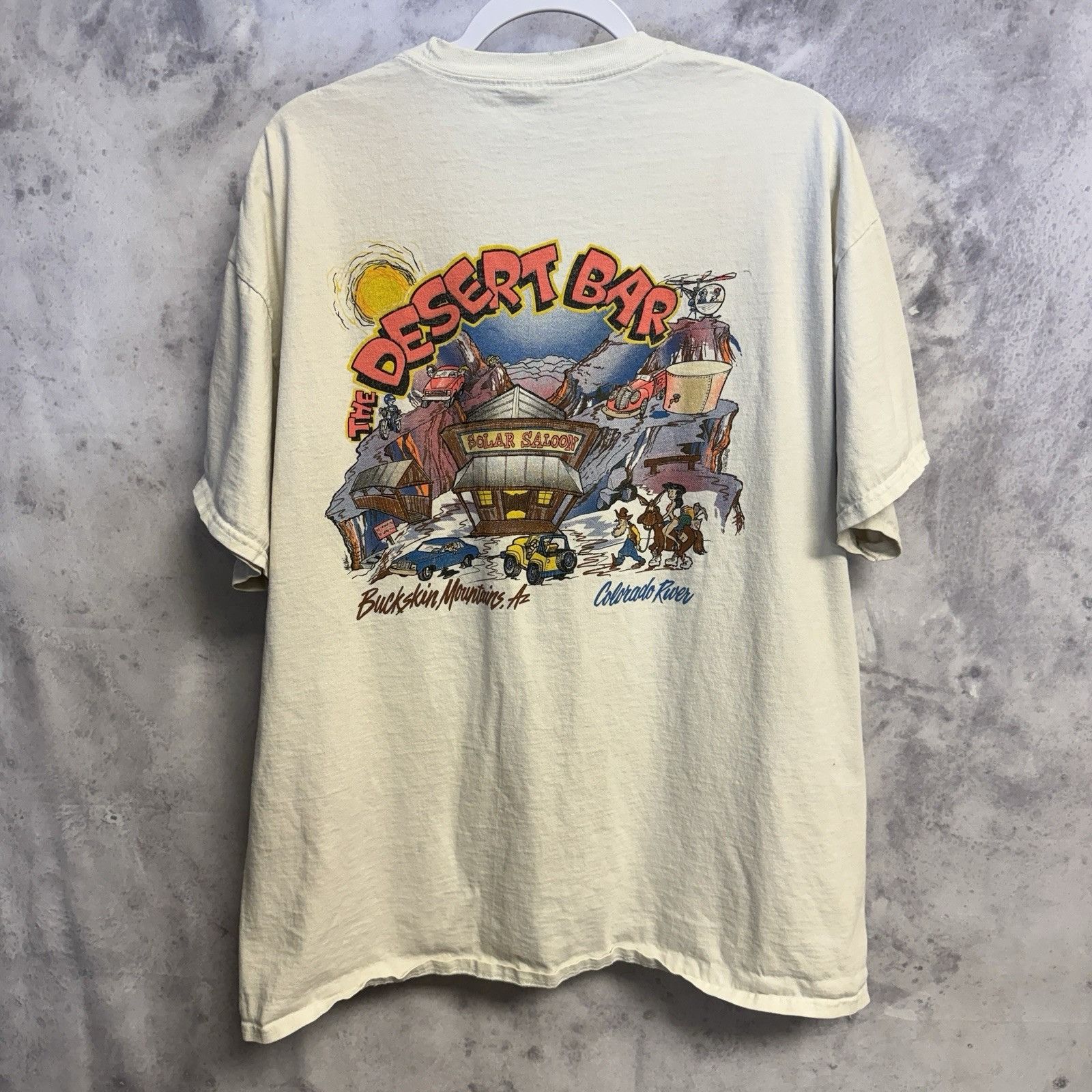 Vintage Vintage Desert Bar Arizona T Shirt Mens 2XL White Short Slee Size US XXL / EU 58 / 5 - 2 Thumbnail