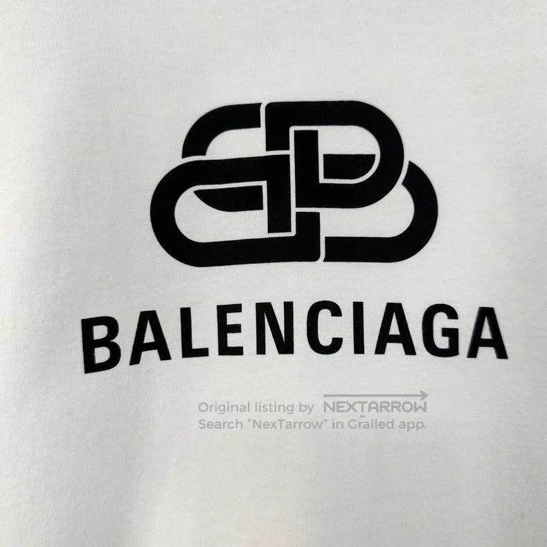 Balenciaga Balenciaga Men's Classic Lock Logo Printed T-Shirt Size US XS / EU 42 / 0 - 6 Thumbnail