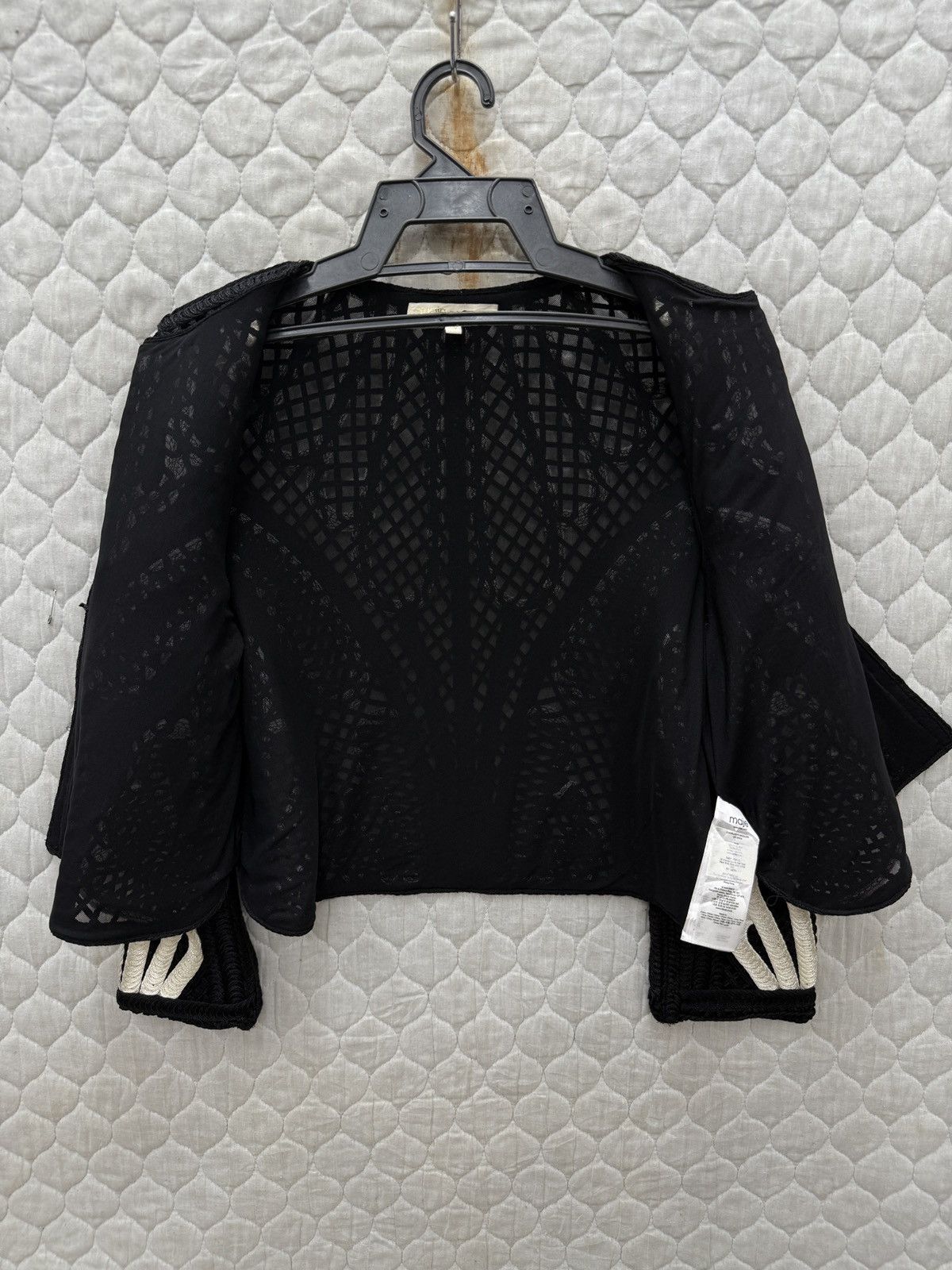 Maje 🔥🔥🔥ARCHIVE MAJE CROCHET KNIT EVENING JACKET Size M / US 6-8 / IT 42-44 - 8 Thumbnail