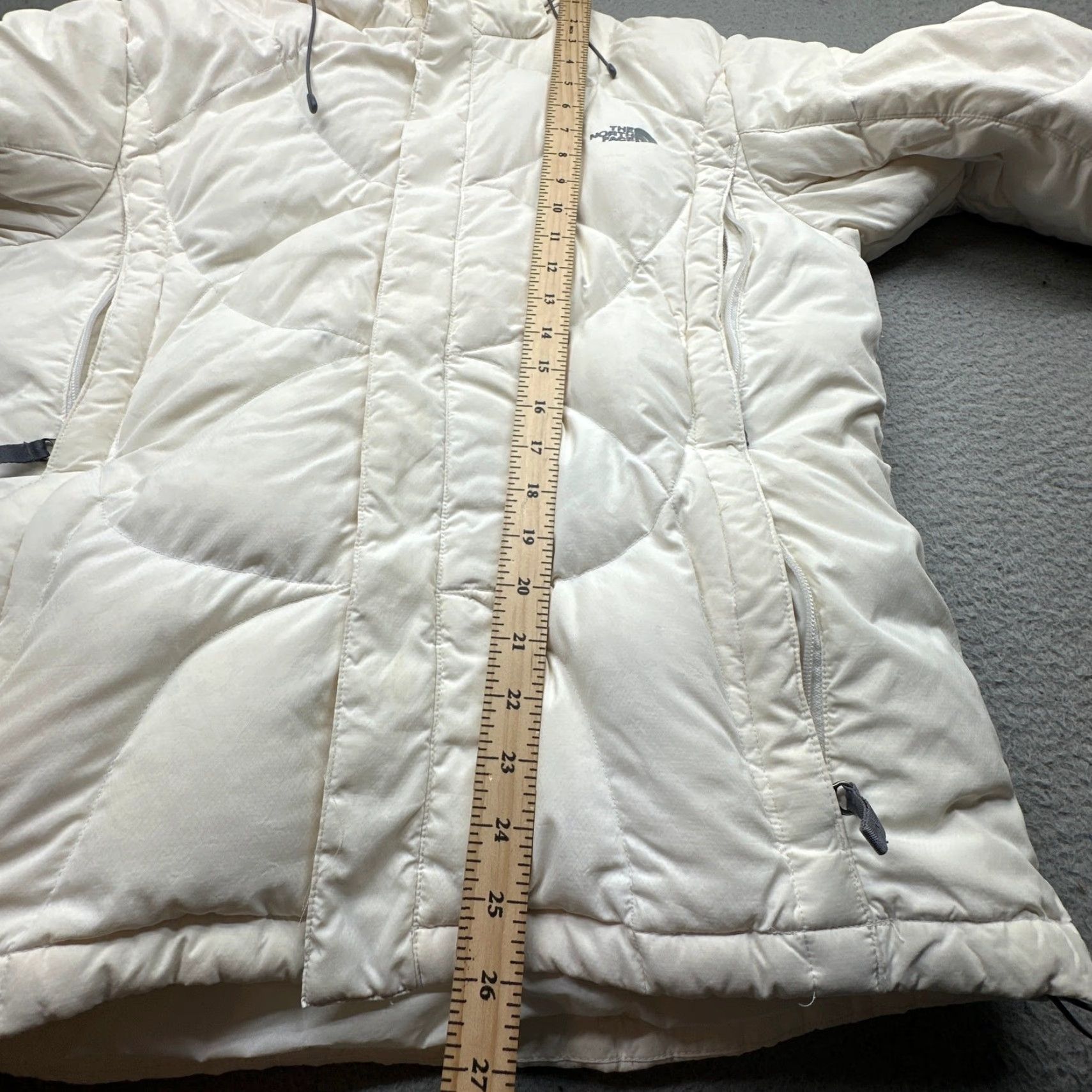 The North Face VINTAGE The North Face Alis Puffer Hood 600 Fill Goose Down Jacket Womens Large White Jacket Women L Down Puffer Hoodie Size L / US 10 / IT 46 - 5 Thumbnail