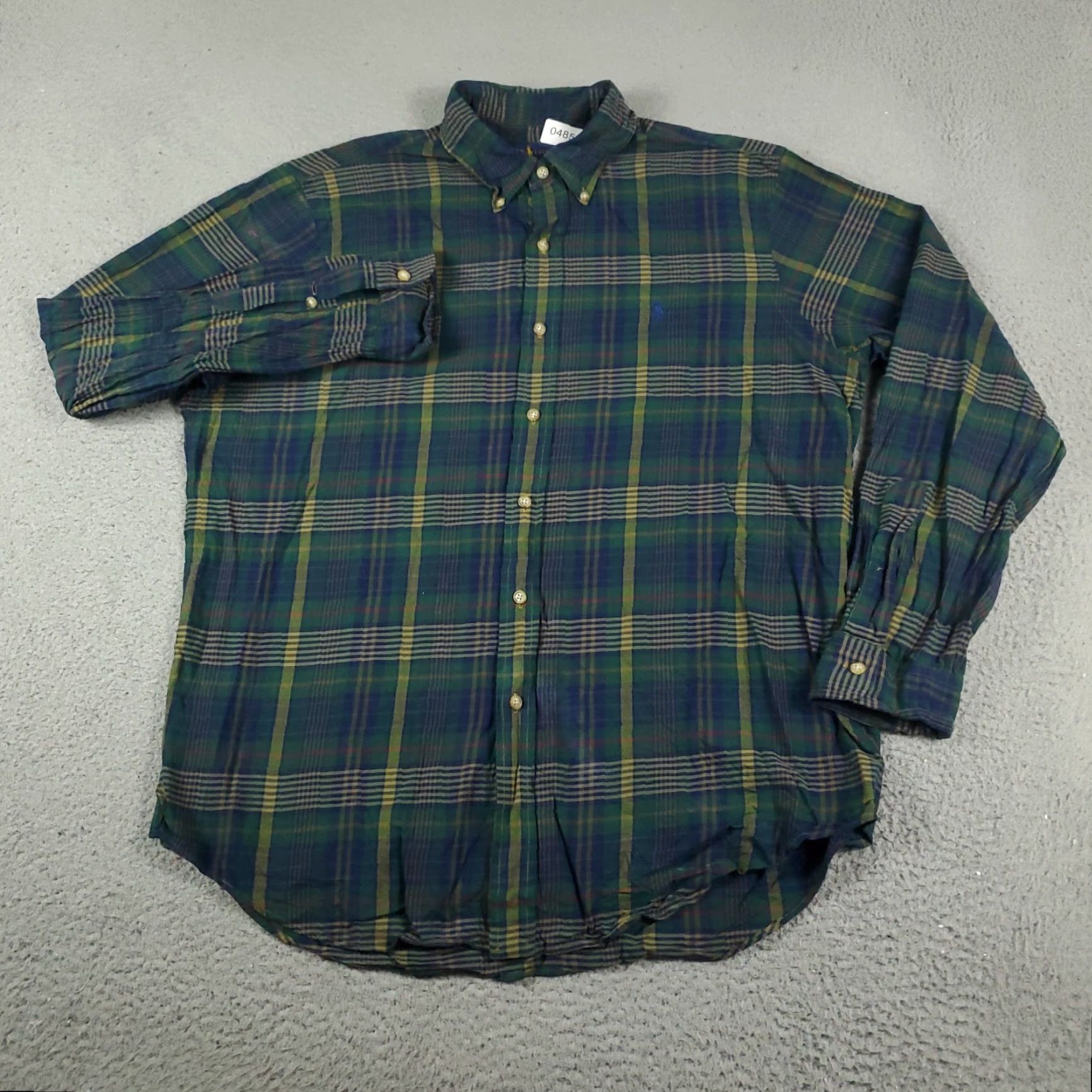 Ralph Lauren Ralph Lauren Shirt Mens Large Blue Plaid Pony Button Up Long Sleeve Size US L / EU 52-54 / 3 - 3 Thumbnail