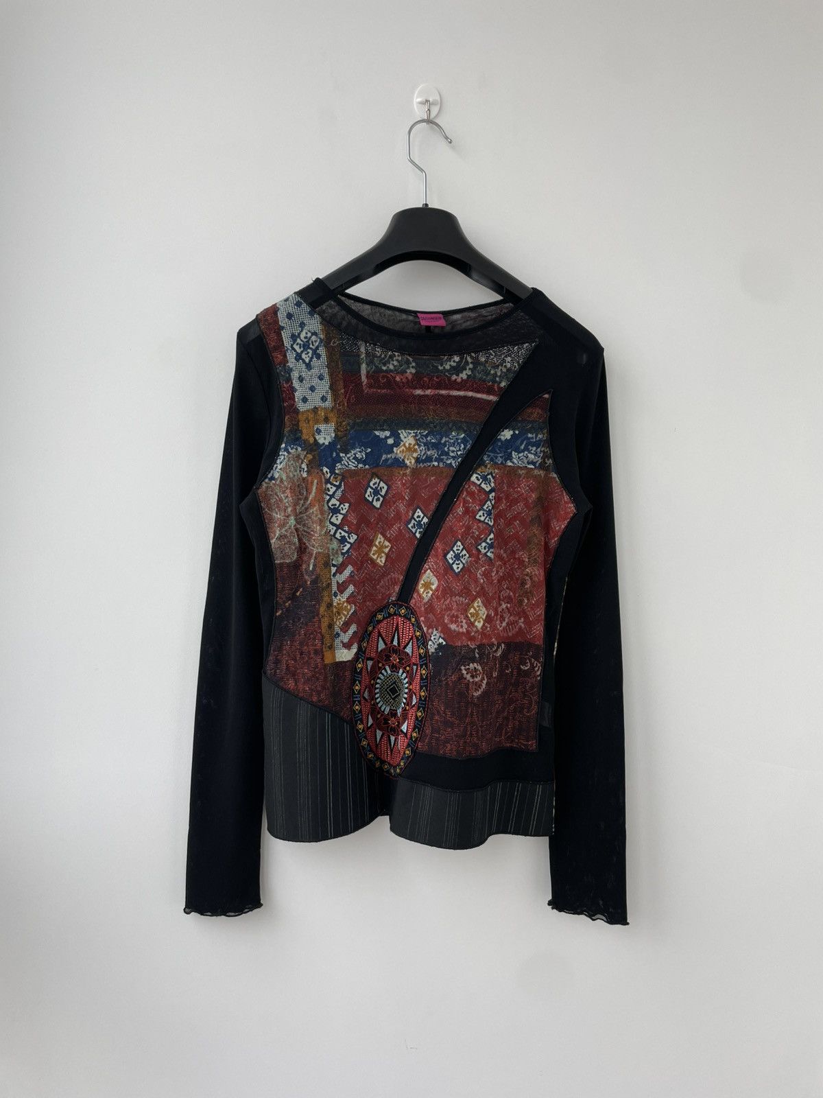 Jean Paul Gaultier Save The Queen Y2K mesh Longsleeve Top Shirt JPG Style Size S / US 4 / IT 40 - 1 Thumbnail