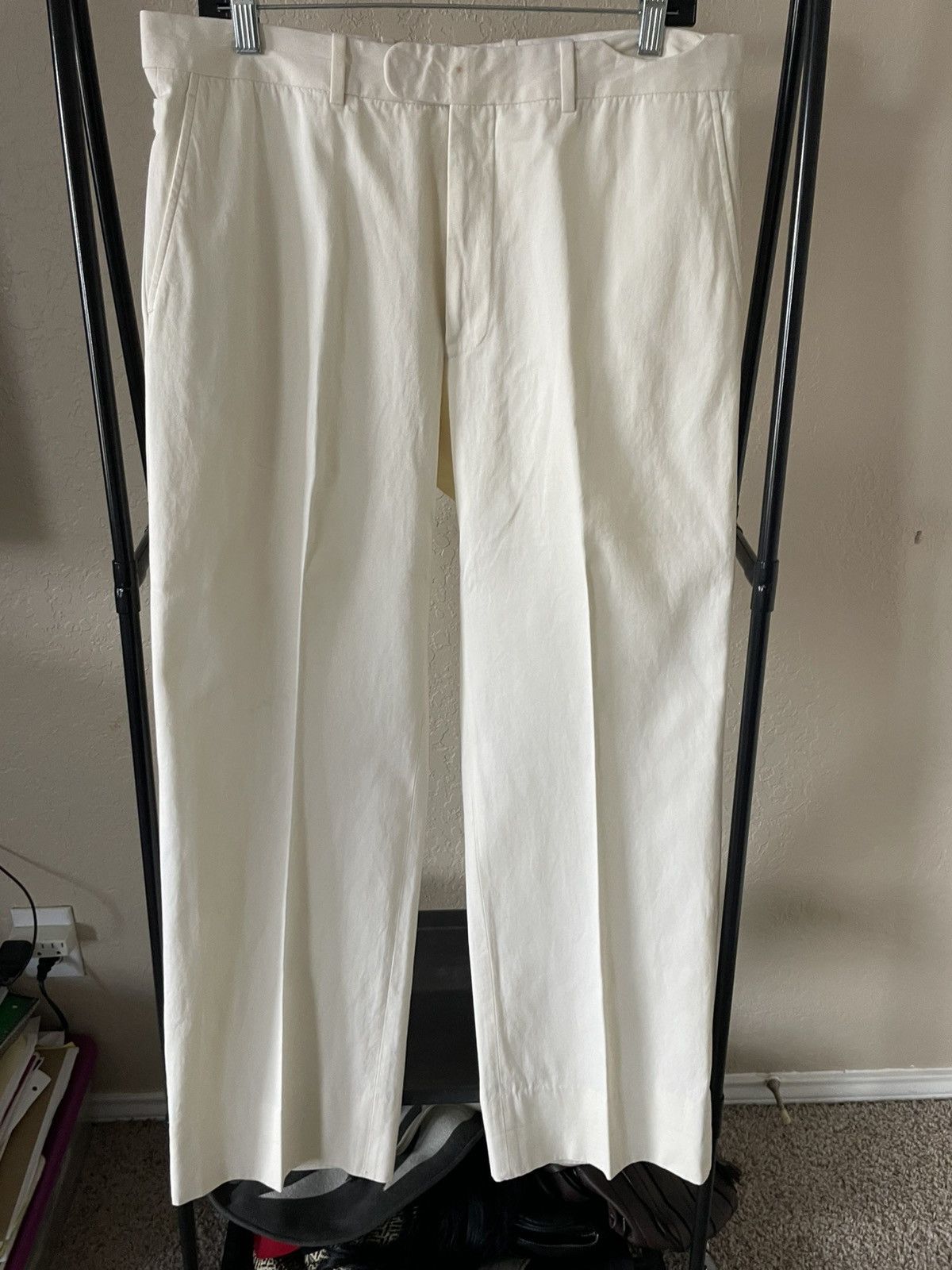 Polo Ralph Lauren Cotton FF trousers Made in Italy Size US 35 - 1 Thumbnail