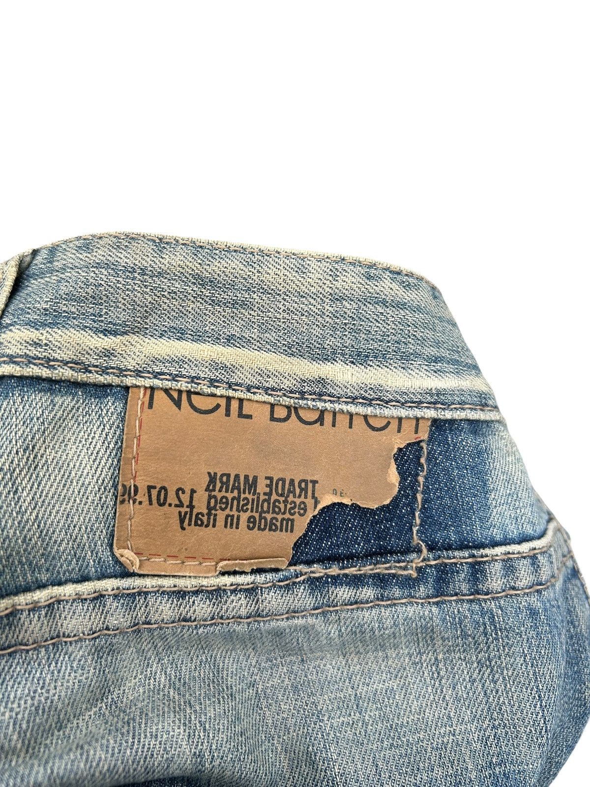 Neil Barrett Neil Barrett Punk Bondage Style Distressed Italy Denim Jeans Size US 32 / EU 48 - 14 Thumbnail