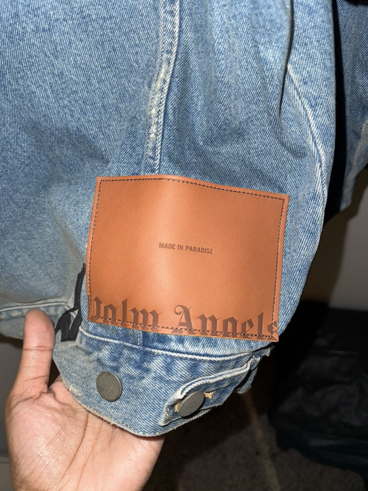 Palm Angels Palm Angels Logo Patch Denim Jacket Size US S / EU 44-46 / 1 - 7 Thumbnail