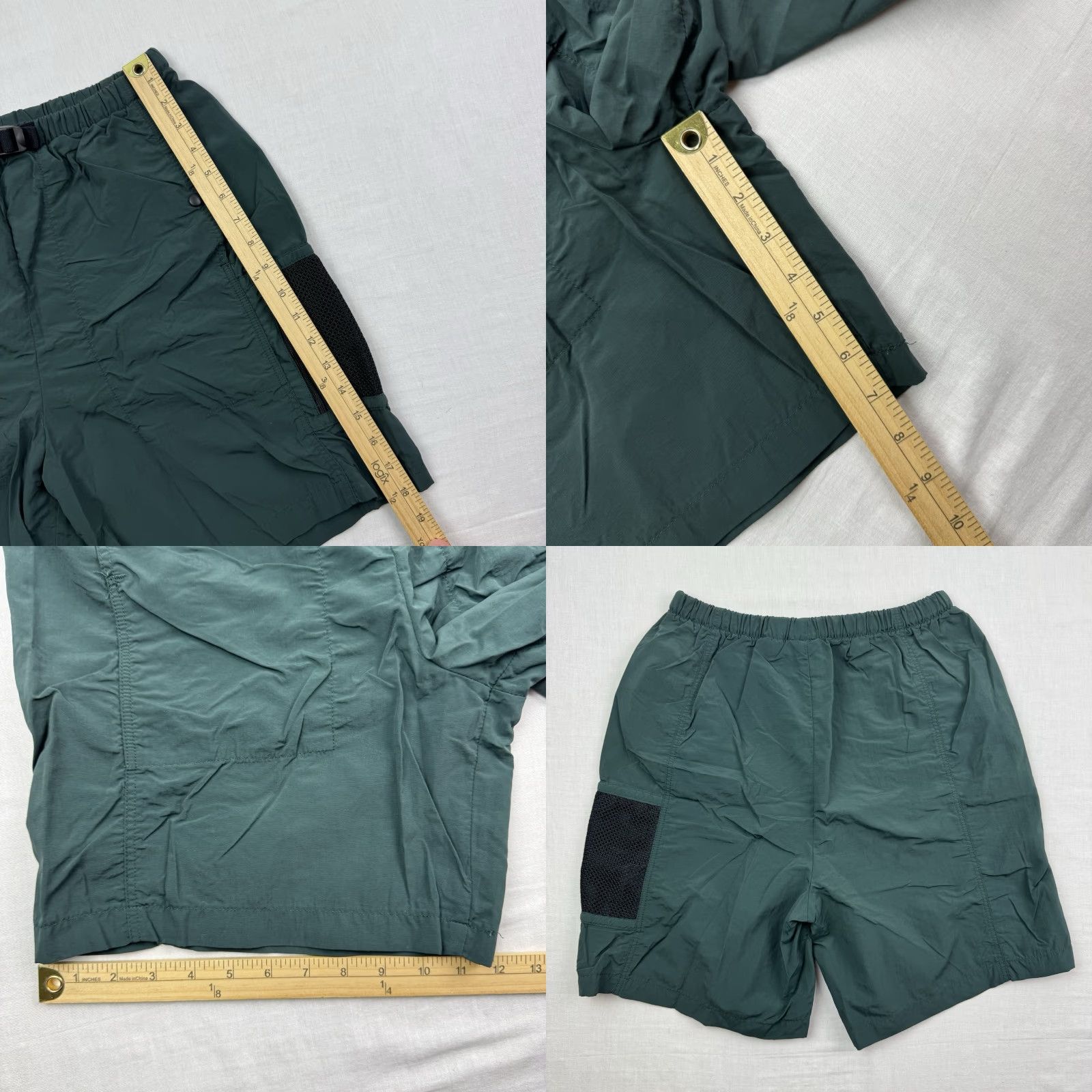 Vintage VINTAGE TravelSmith Cargo Shorts Adult Small Green Outdoor Hiking 90s Mens Size US 29 - 8 Thumbnail