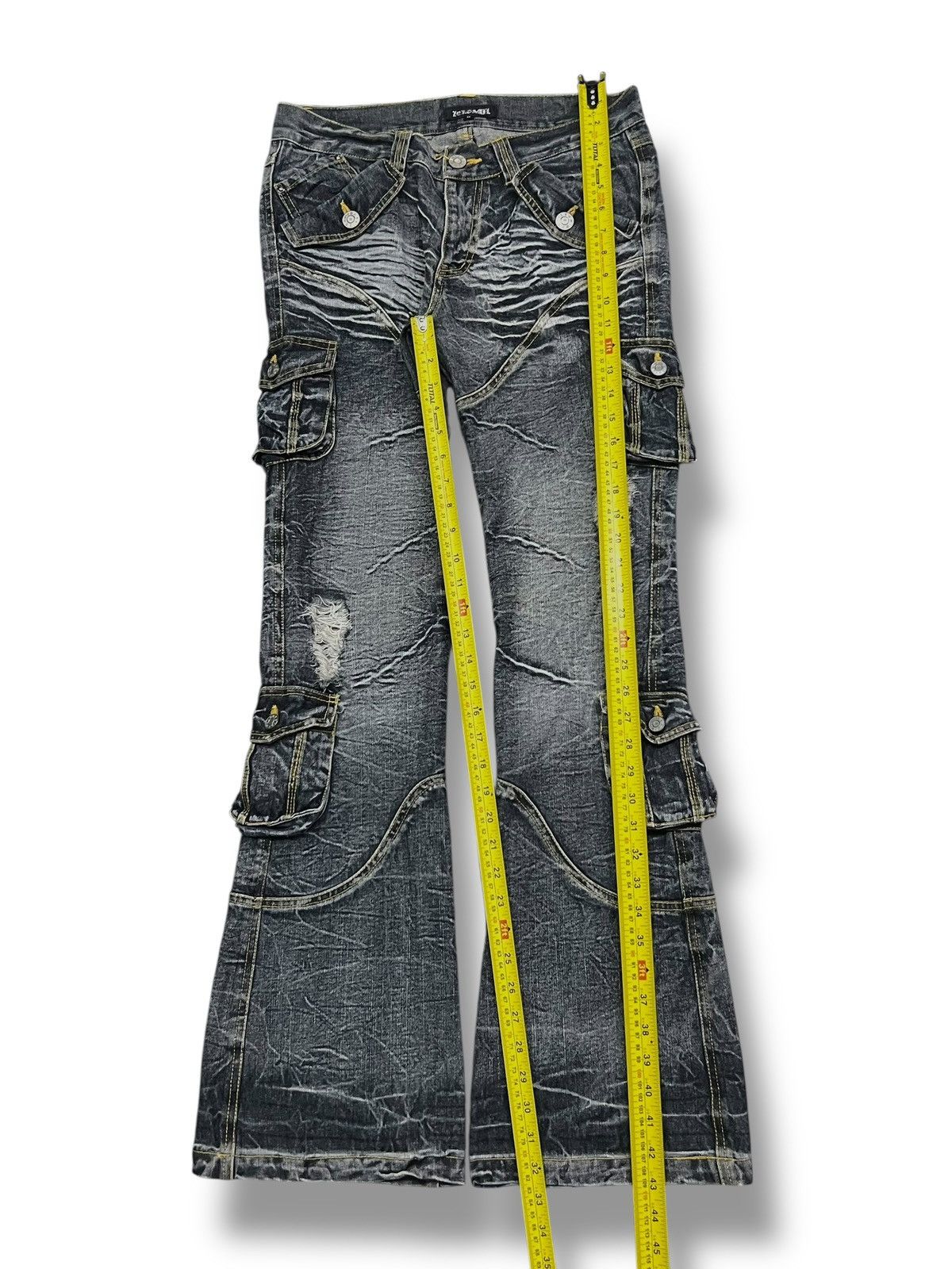 If Six Was Nine Flared Vintage Japanese Denim Zerosail Multi cargo pockets Size US 32 / EU 48 - 14 Thumbnail