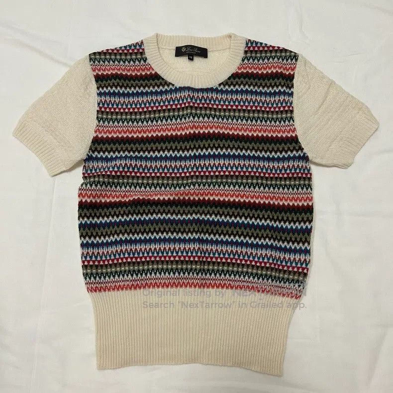 Loro Piana LORO PIANA Cashmere Knit Short Sleeve Size XS / US 0-2 / IT 36-38 - 1 Thumbnail