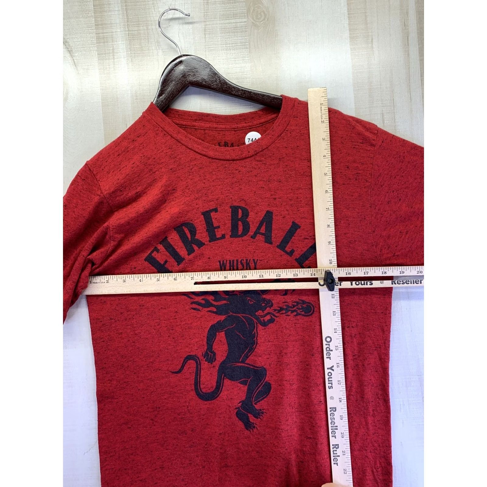 Logo 7 Fireball Whiskey Red Logo Graphic T-Shirt Mens Womens M-7444 Size M / US 6-8 / IT 42-44 - 4 Thumbnail