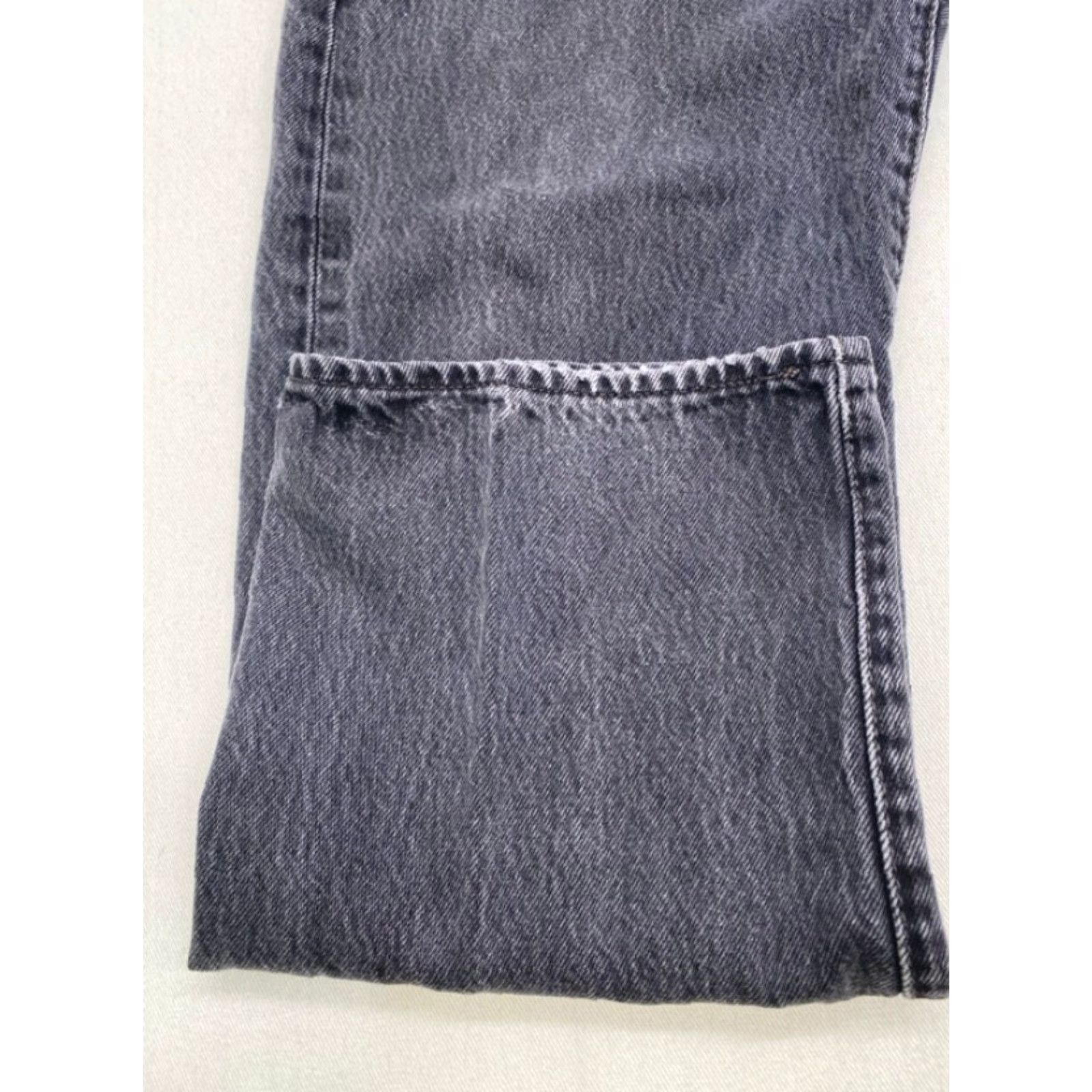 Levi's Levi's 501 Jeans Mens 38 West 30 Inseam Black Denim Button Fly Straight Rise High 501 Series Regular 5-Pocket Denim Cotton Size US 38 / EU 54 - 2 Thumbnail