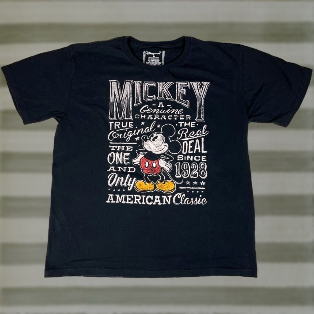 Disney Disney Store Mickey Mouse T-Shirt Mens XL Black Organic Cotton Crew Neck Short Sleeve Shirt Size US XL / EU 56 / 4 - 1 Thumbnail