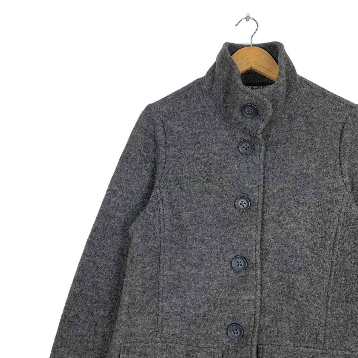 L.L. Bean L.L.BEAN Bellandi Italy Fabric Wool Button Jacket #1044-C47 Size US M / EU 48-50 / 2 - 6 Thumbnail