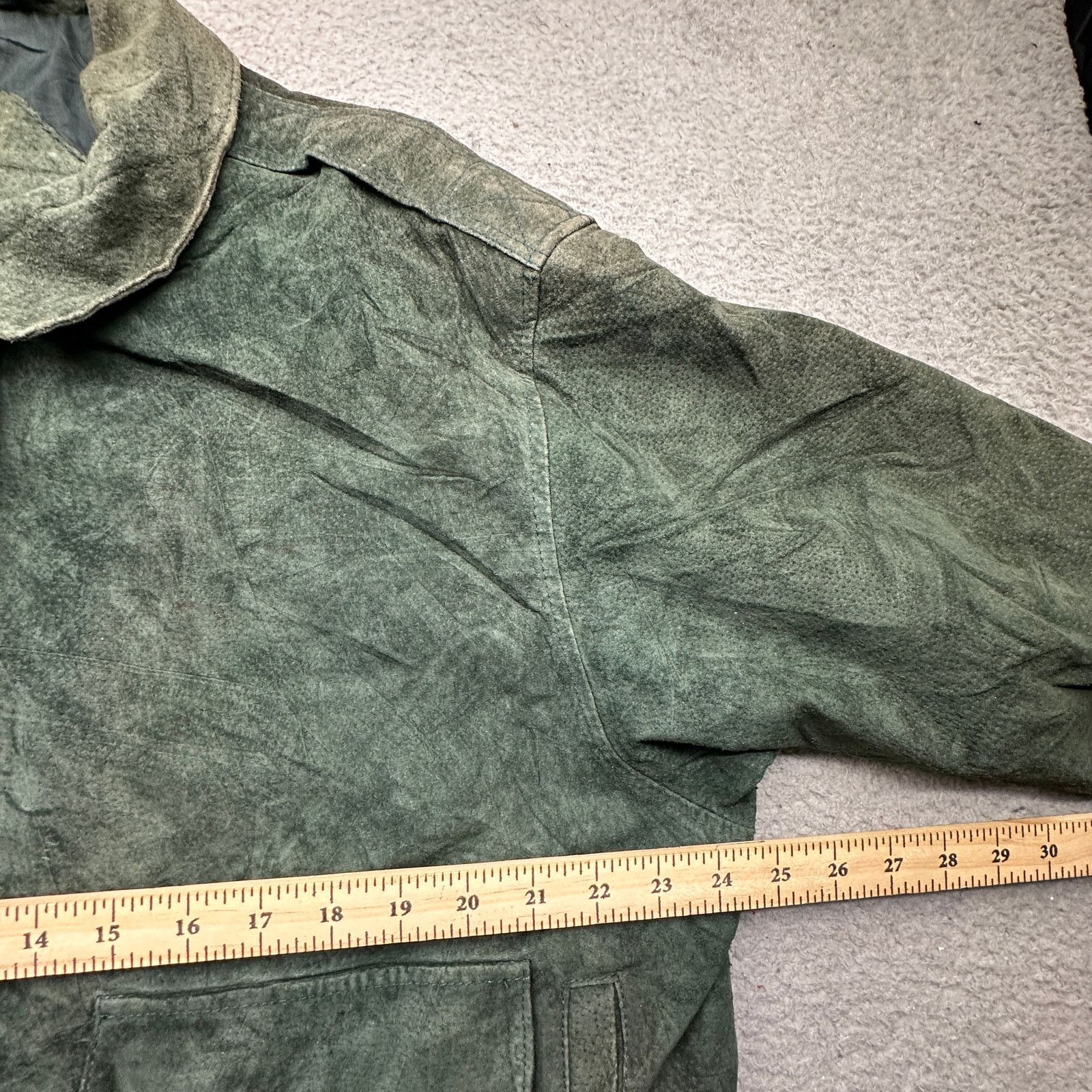 Other Vintage Preswick Moore Green Suede Bomber Jacket Large Size US L / EU 52-54 / 3 - 5 Thumbnail