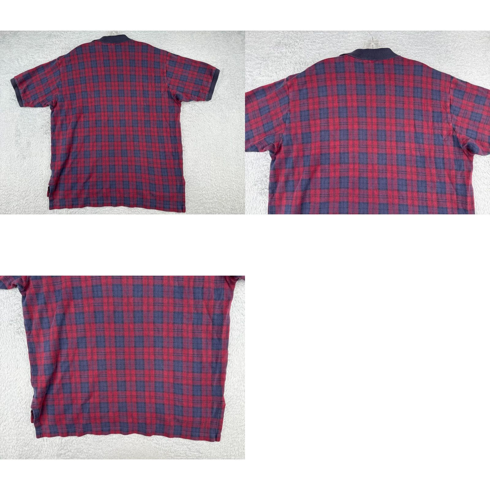 Ralph Lauren VINTAGE Ralph Lauren Polo Shirt Men XL Red Plaid 100% Cotton Button Collar Short Sleeve Golf Driving Outdoors Casual Vintage 70s Mens Size US XL / EU 56 / 4 - 9 Thumbnail